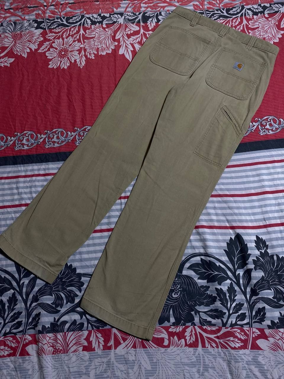 Carhartt × Japanese Brand Crazy Crash Dirty Baggy Faded Jean Japan Avant Garde Style Size US 32 / EU 48 - 12 Thumbnail