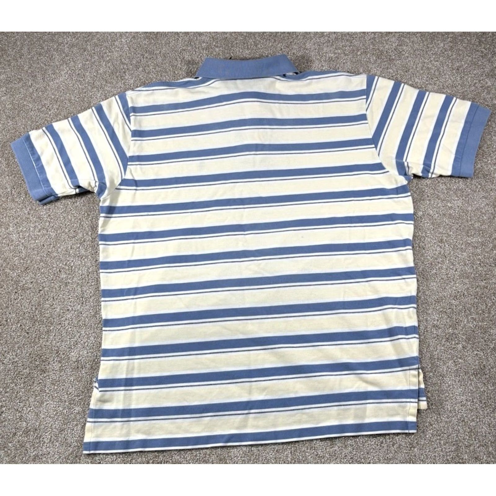 Polo Ralph Lauren VINTAGE Polo Ralph Lauren Rugby Shirt Mens XL Striped Blue Yellow Pony 90's Size US XL / EU 56 / 4 - 6 Thumbnail