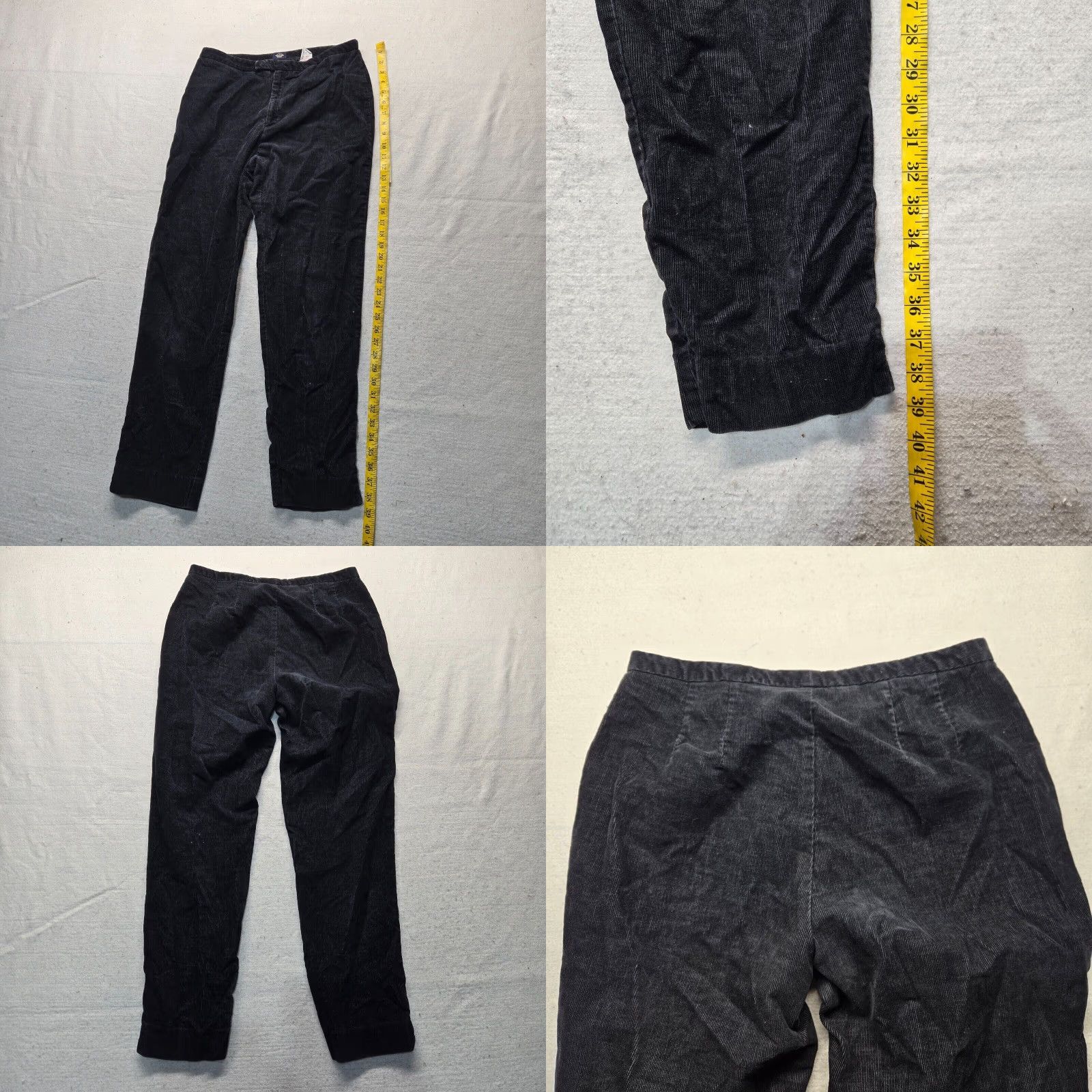 Dockers Dockers Womens Solid Black High Rise Flat Front Khakis Pants Size 10 Extra Large Size 32" / US 10 / IT 46 - 8 Thumbnail