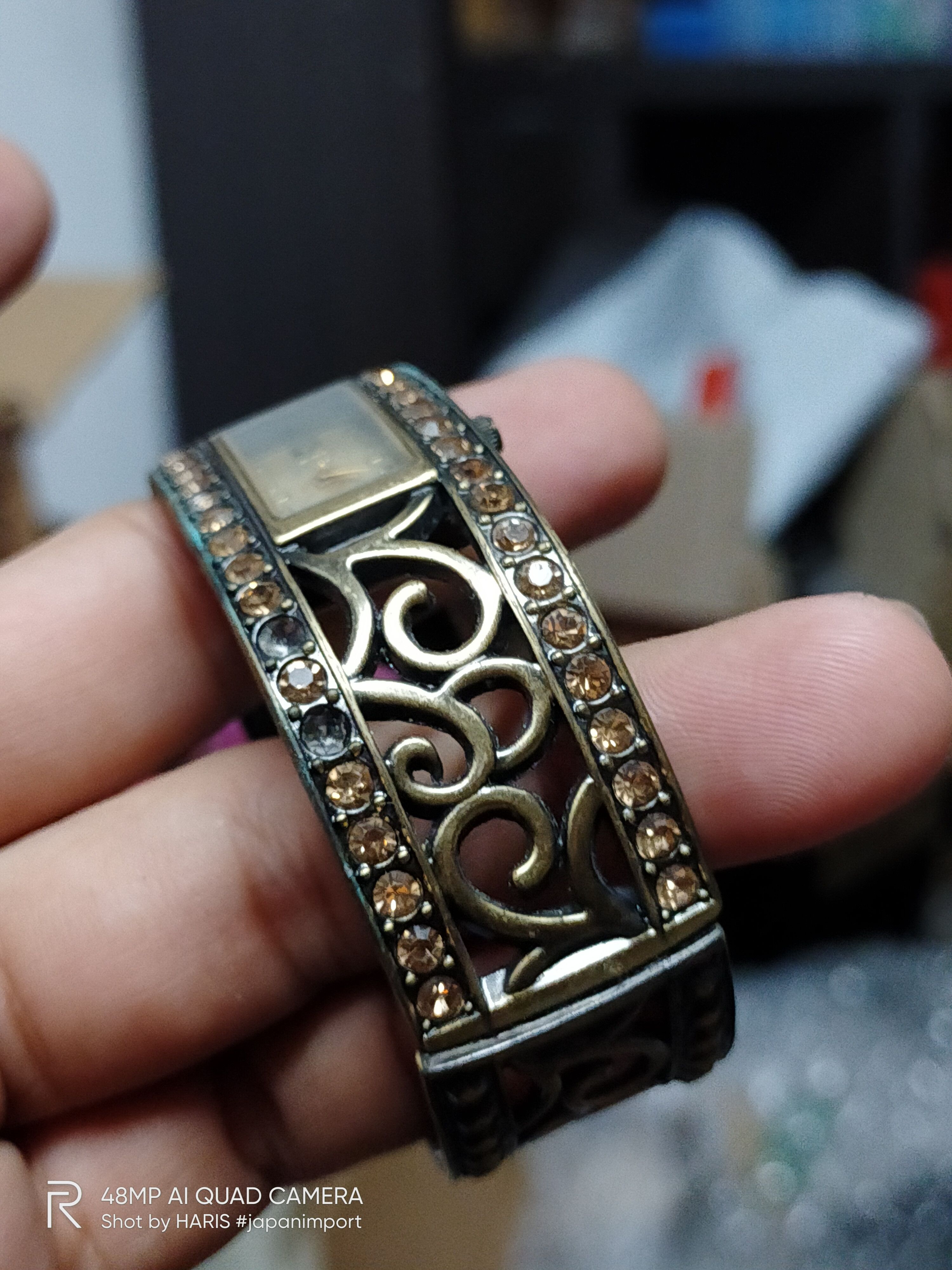 Japanese Brand LAMUE 💥 Retro PUNK Vintage Bracelet Watch (Japan) Size ONE SIZE - 10 Thumbnail