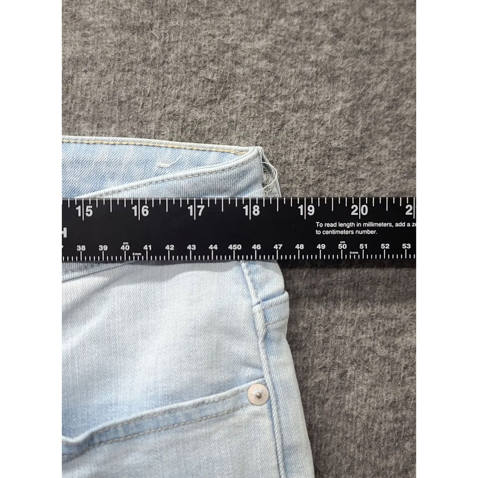 Madewell Madewell Jeans Women’s 34x27 Mid Rise Skinny Crop Distressed Stretch Denim Blue 5-Pocket Slim City Mens Womens Boys Girls Size 24" / US 00 / IT 34 - 6 Thumbnail
