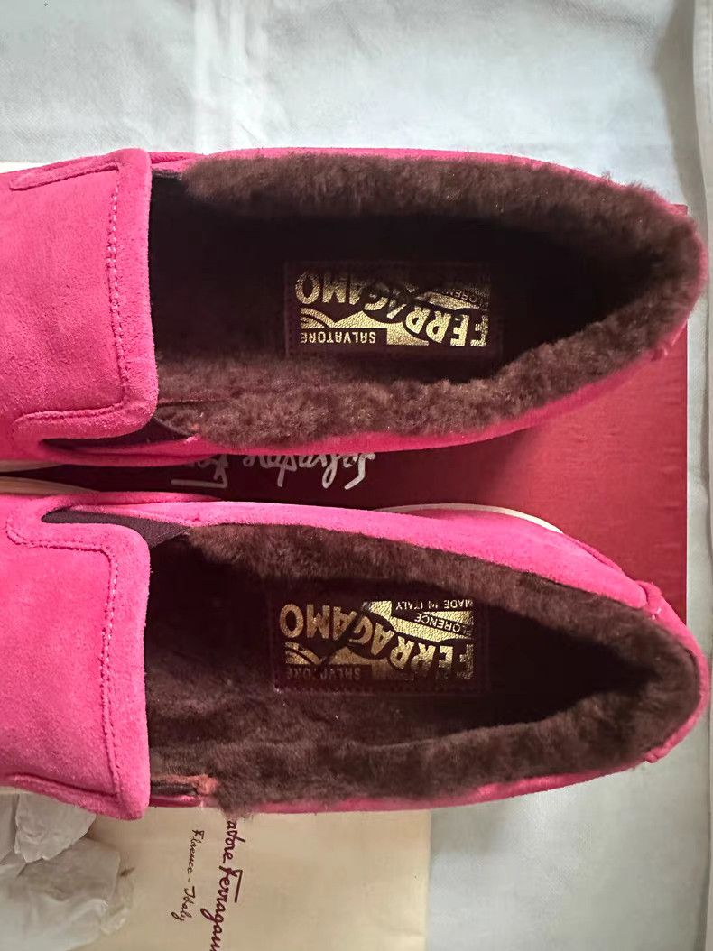 Salvatore Ferragamo Fur-Lined Flatform Sneakers Q9 Size US 6.5 / IT 36.5 - 5 Thumbnail