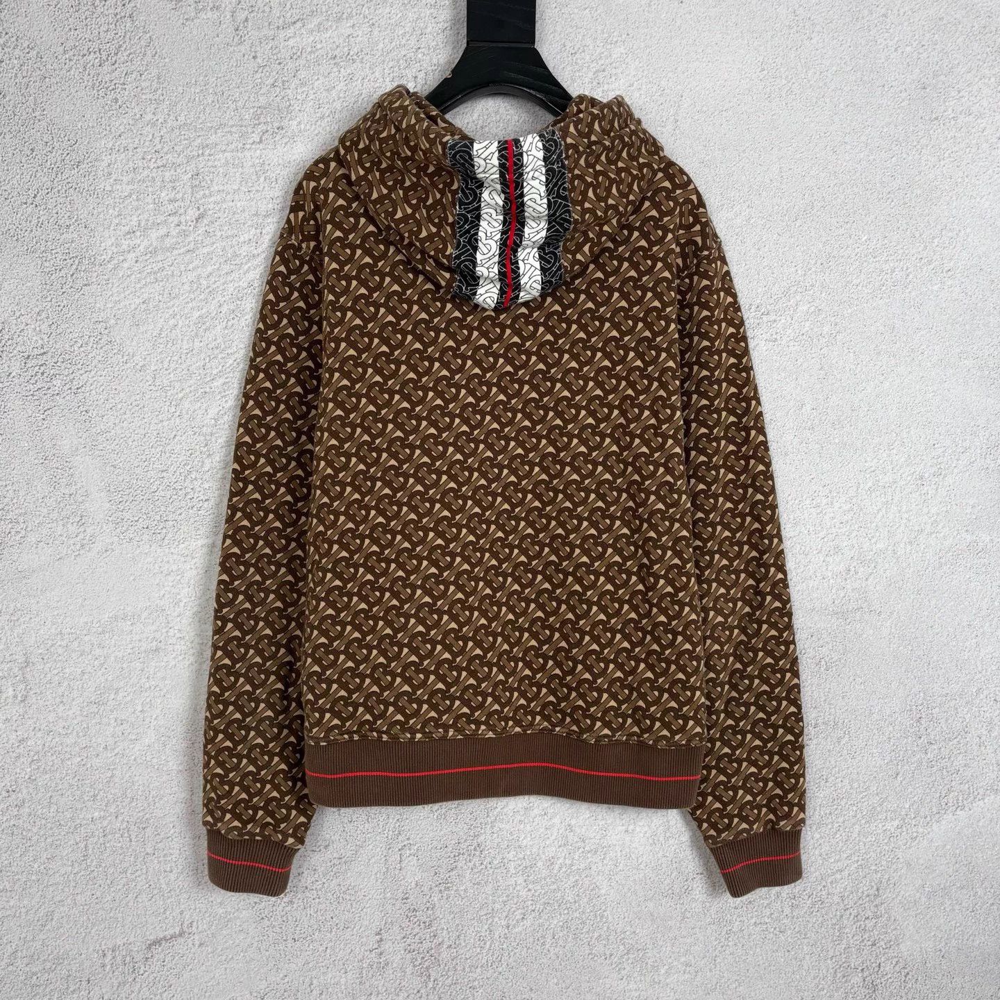 Burberry Burberry TB print Khaki hoodie M new Size US M / EU 48-50 / 2 - 2 Thumbnail