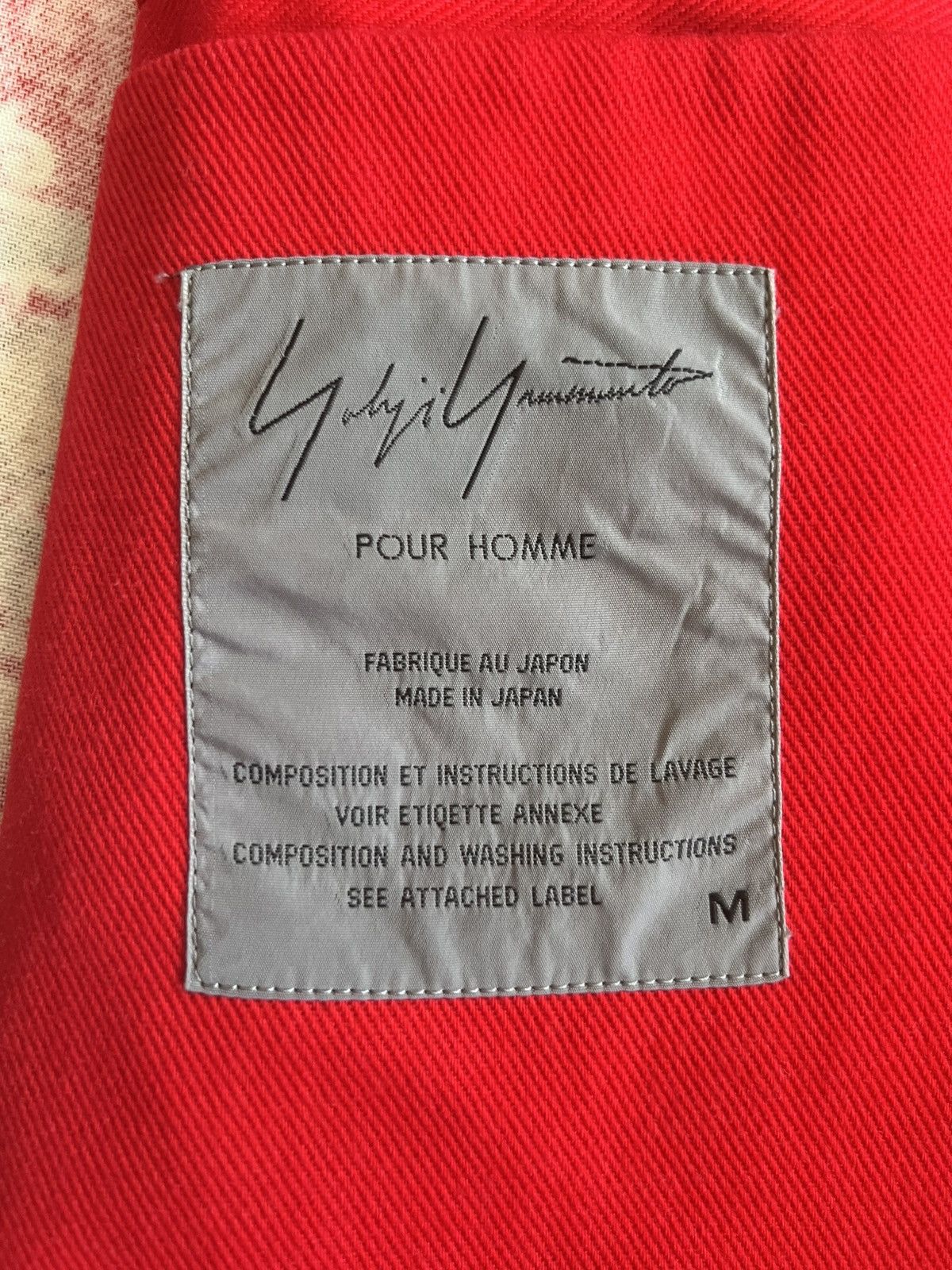 Yohji Yamamoto Yohji Yamamoto Pour Homme SS96 Red Floral Medallion Jacket Size US M / EU 48-50 / 2 - 5 Thumbnail