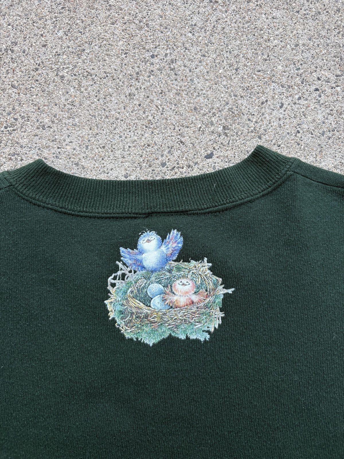 Jerzees × Vintage Vintage 1990s JERZEES Birds/Floral Crewneck Sweater Size L Size L / US 10 / IT 46 - 5 Thumbnail