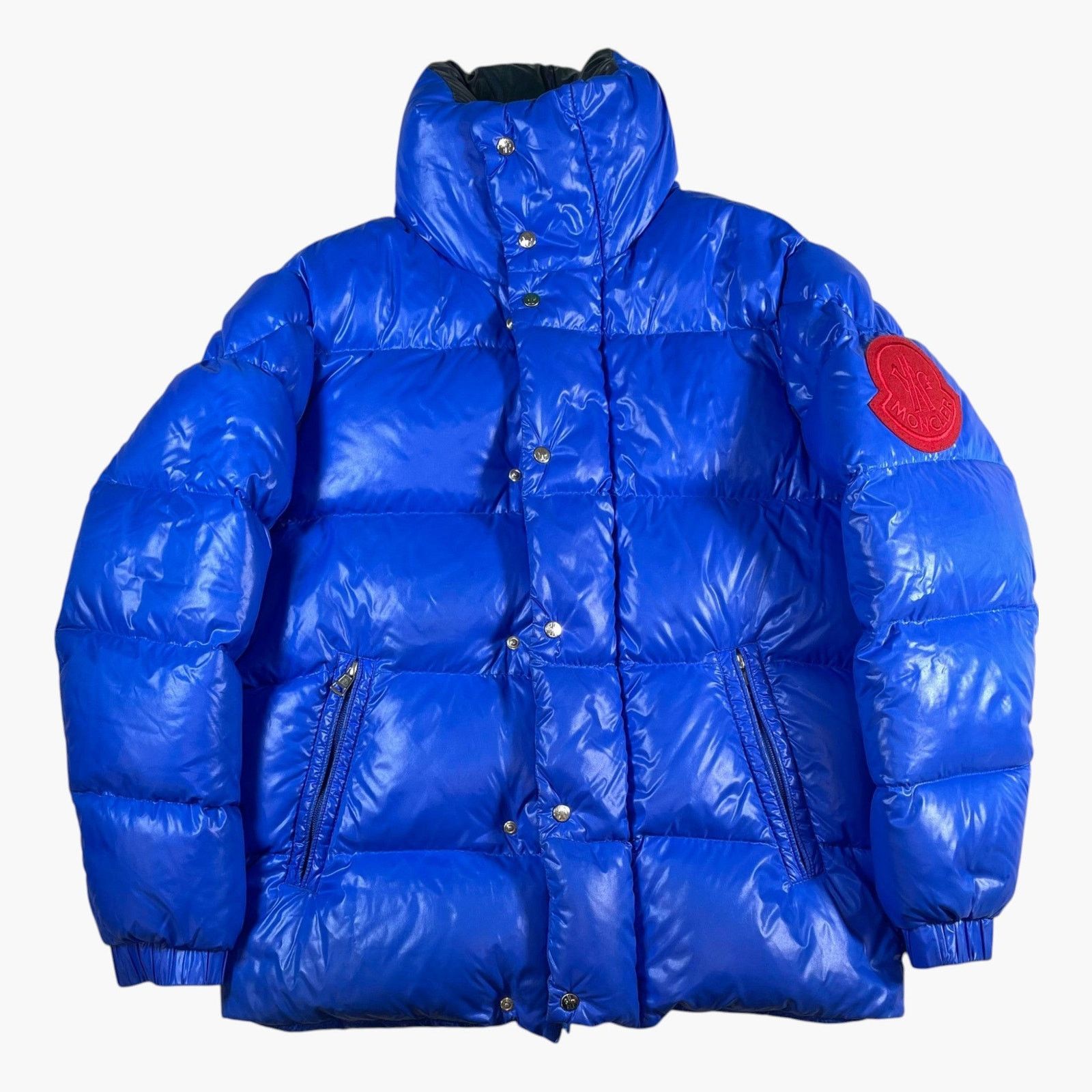 Moncler Moncler Red Dervaux Down Blue Puffer Jacket Size US S / EU 44-46 / 1 - 1 Thumbnail
