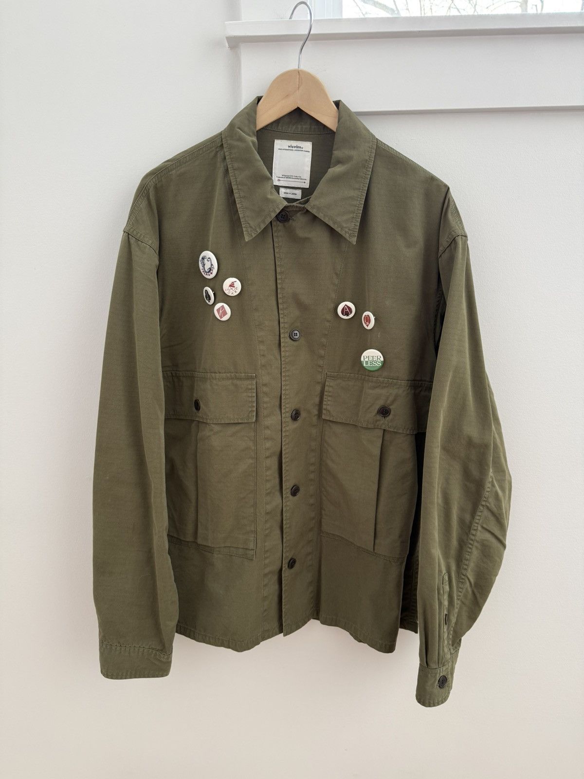 Visvim Military shirt with pin set Size US XL / EU 56 / 4 - 1 Thumbnail