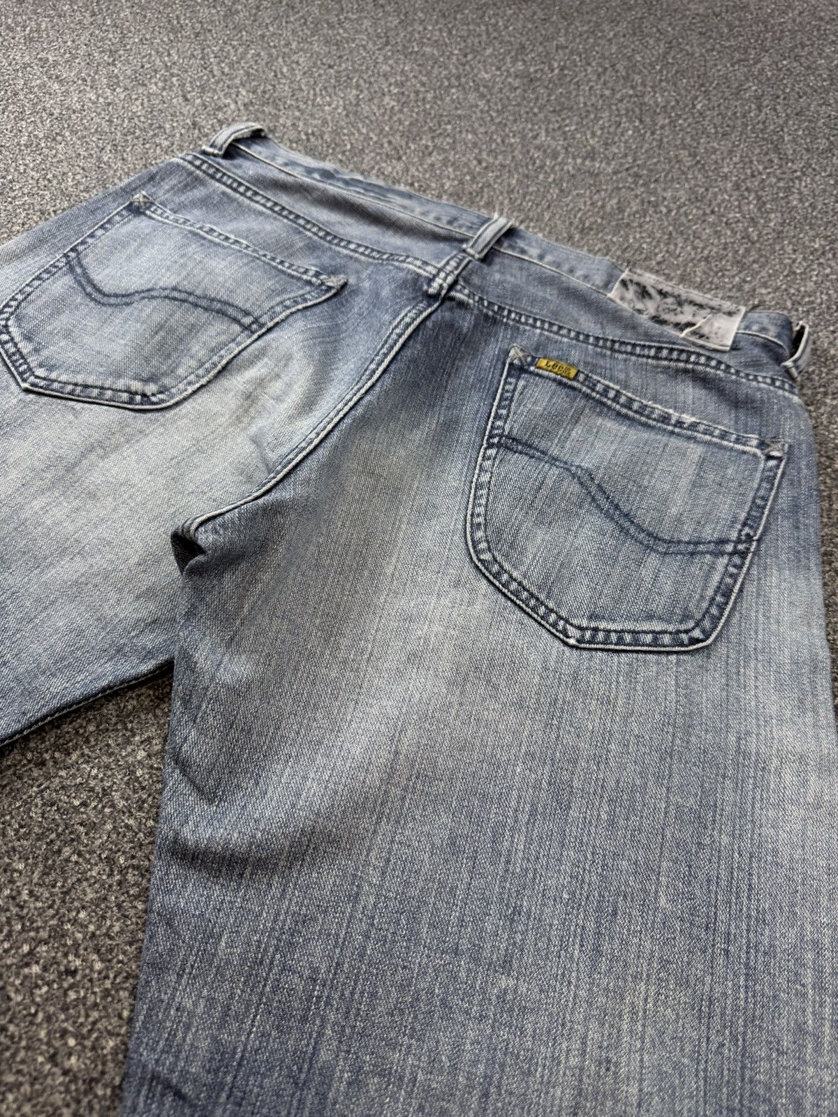Lee × Number (N)ine Vintage 90s Japanese Denim Lee Distressed Faded Wash Jeans Size US 33 - 8 Thumbnail