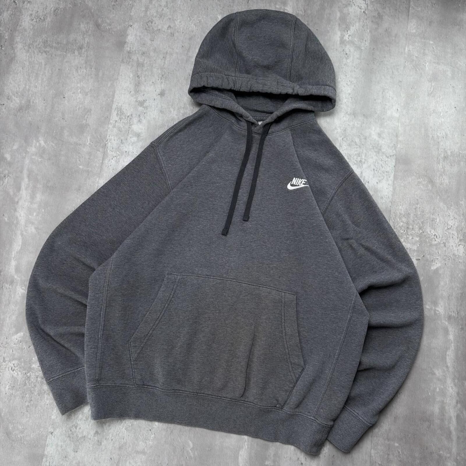 Nike Y2K Grey Nike Boxy Distressed Skater Hoodie Size US M / EU 48-50 / 2 - 2 Thumbnail