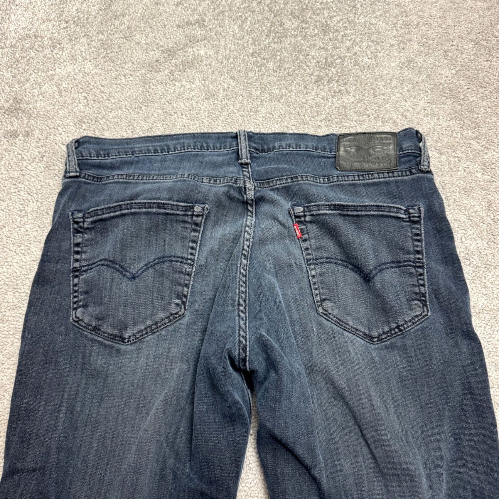 Levi's Levi's 511 Jeans Mens 36x29 Slim Fit Dark Wash Distressed Cotton Size US 36 / EU 52 - 5 Thumbnail