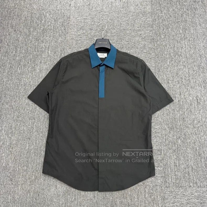 Hermes Hermes Color block short sleeve shirt Size US XXS / EU 40 - 1 Thumbnail