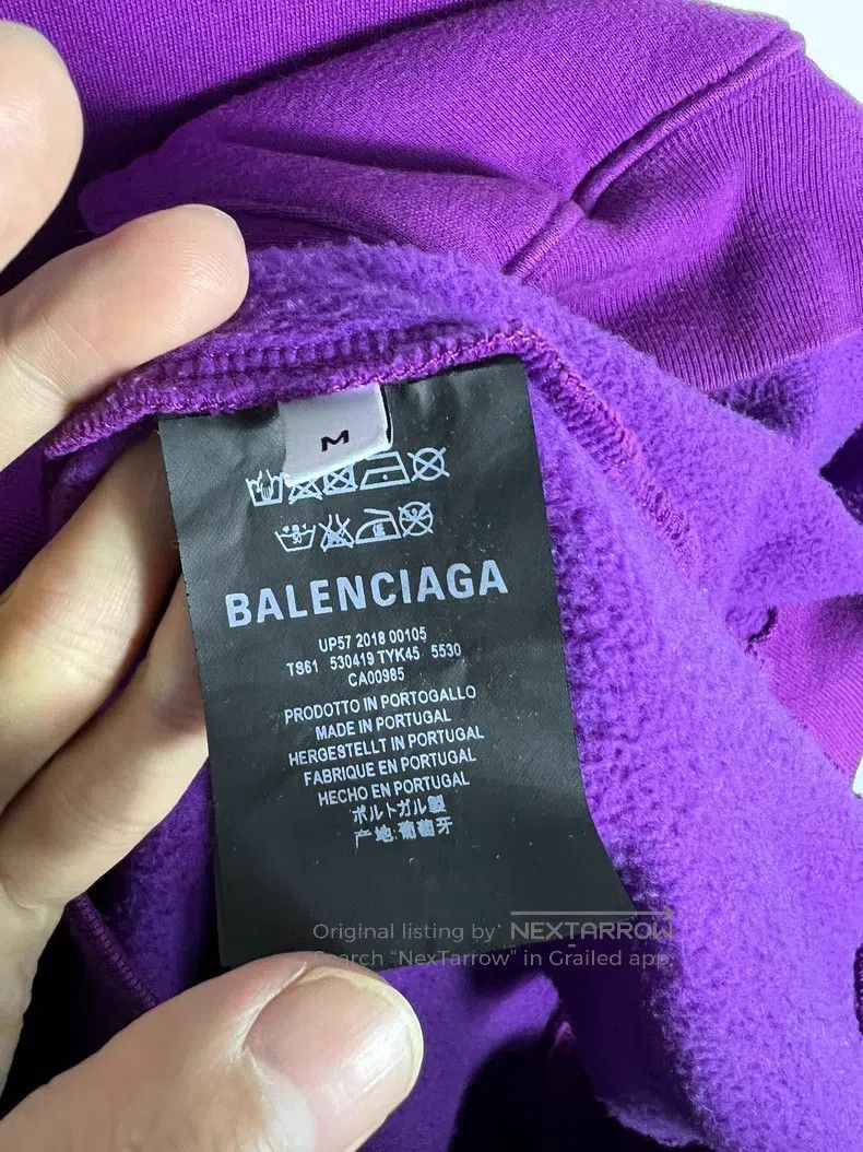 Balenciaga Balenciaga Back Logo Hoodie Size US M / EU 48-50 / 2 - 5 Thumbnail