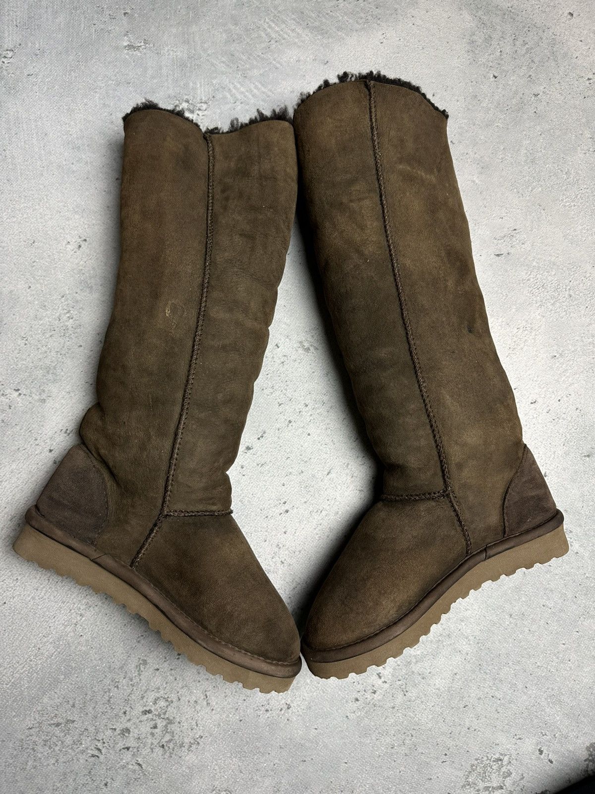 Vintage Celtic &Co Popper Sheepskin Boots - Knee Height Lux Size US 7 / IT 37 - 14 Thumbnail