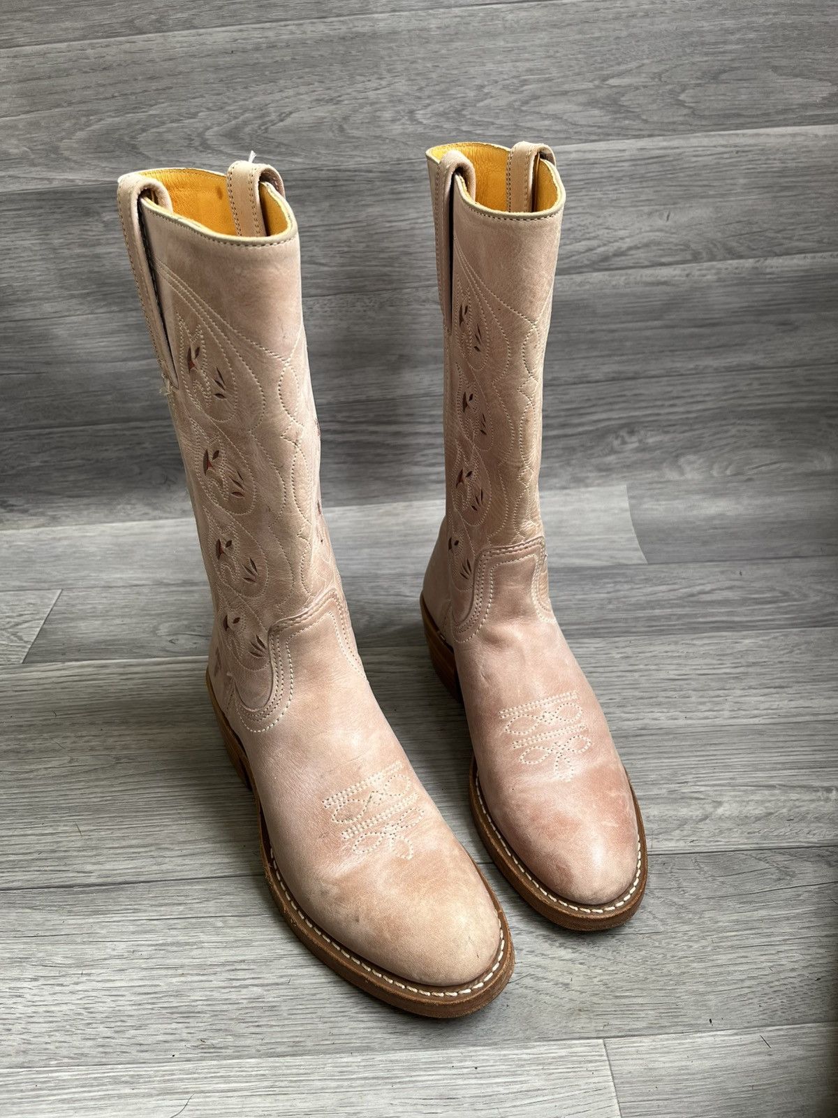 Frye Vintage Frye Austin knee high western floral cut boots sz Size US 8.5 / IT 38.5 - 11 Thumbnail