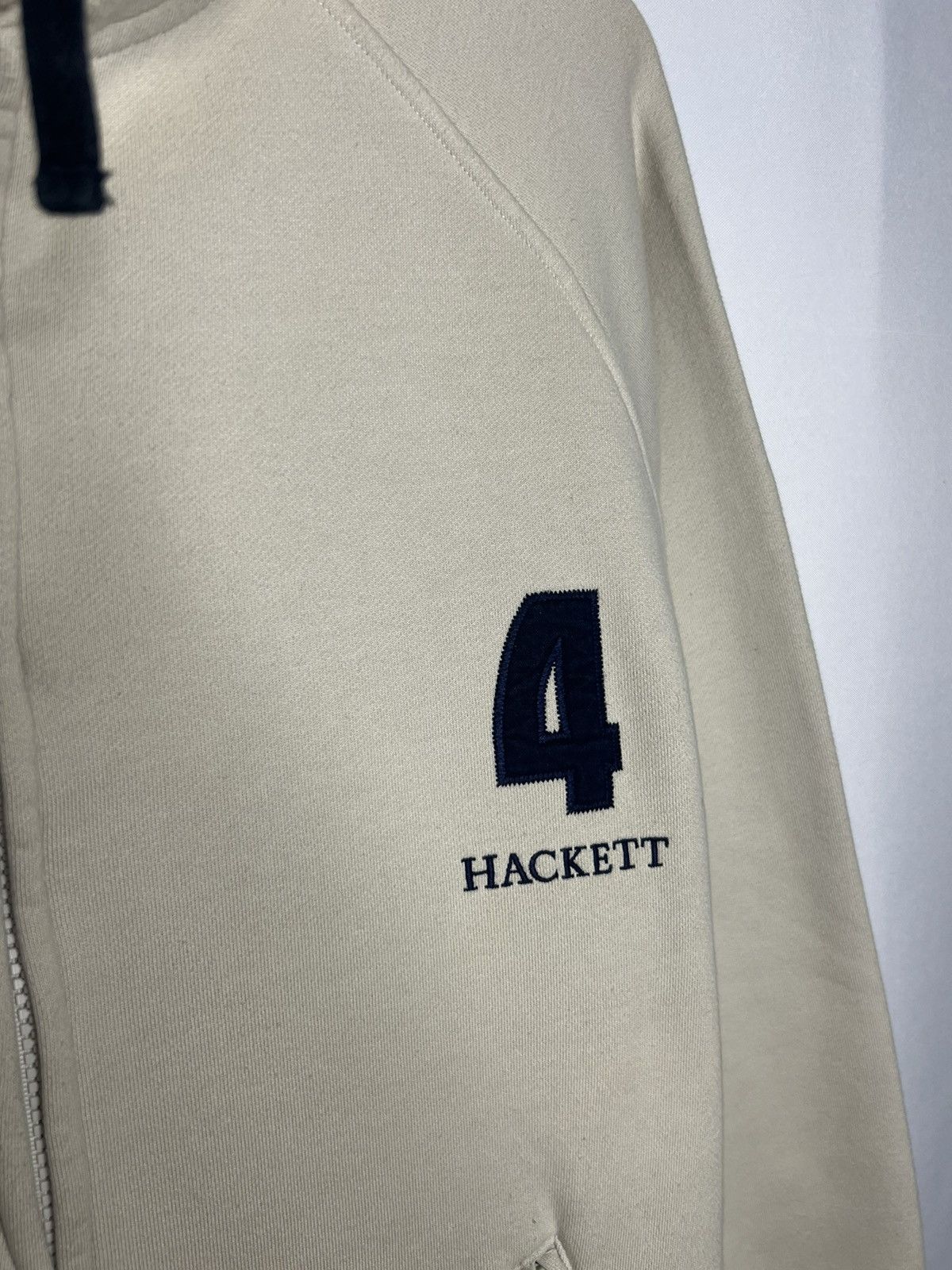 Hackett × Vintage 🔥Vintage Hackett #4 Big Logo Full Zip Pullover Sweatshirt🔥 Size US L / EU 52-54 / 3 - 7 Thumbnail