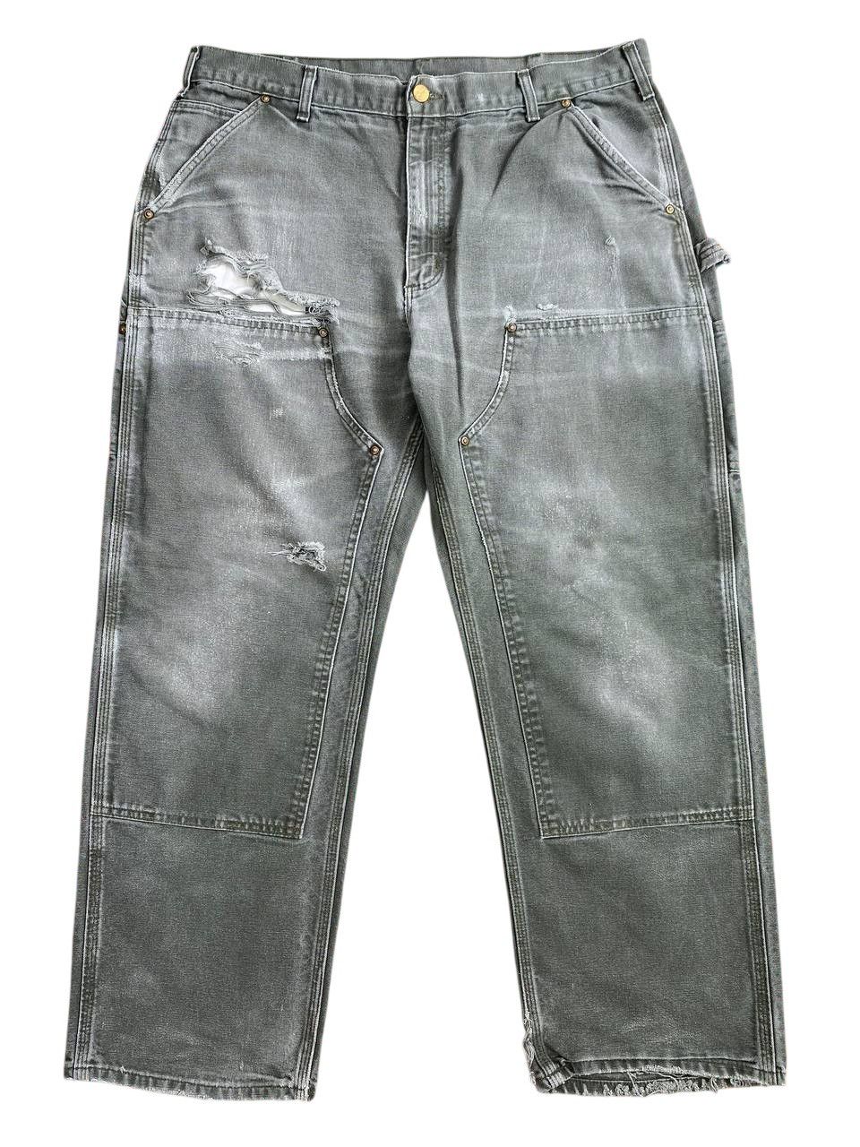 Carhartt Vintage Carharrt USA Distressed Sunfaded Double Knee Size US 38 / EU 54 - 4 Thumbnail