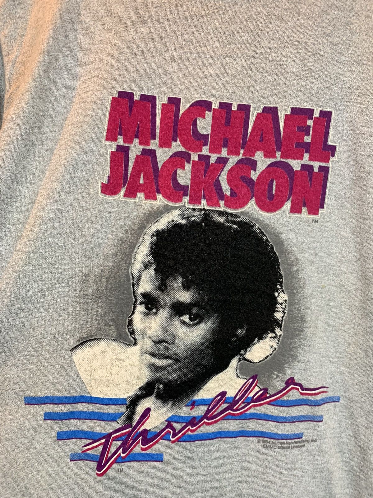 Band Tees × Michael Jackson × Vintage *RARE* Vintage 1983 Michael Jackson Thriller USA-Made Shirt Size US L / EU 52-54 / 3 - 3 Thumbnail