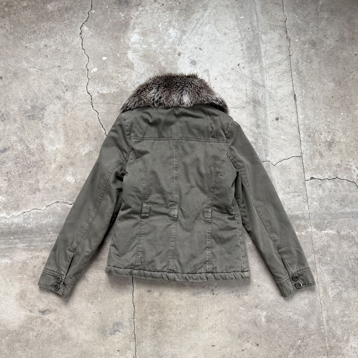 Le Grande Bleu (L.G.B.) Y2K Xanaka Khaki Olive Jacket With Faux Fur LGB Type Size S / US 4 / IT 40 - 2 Thumbnail