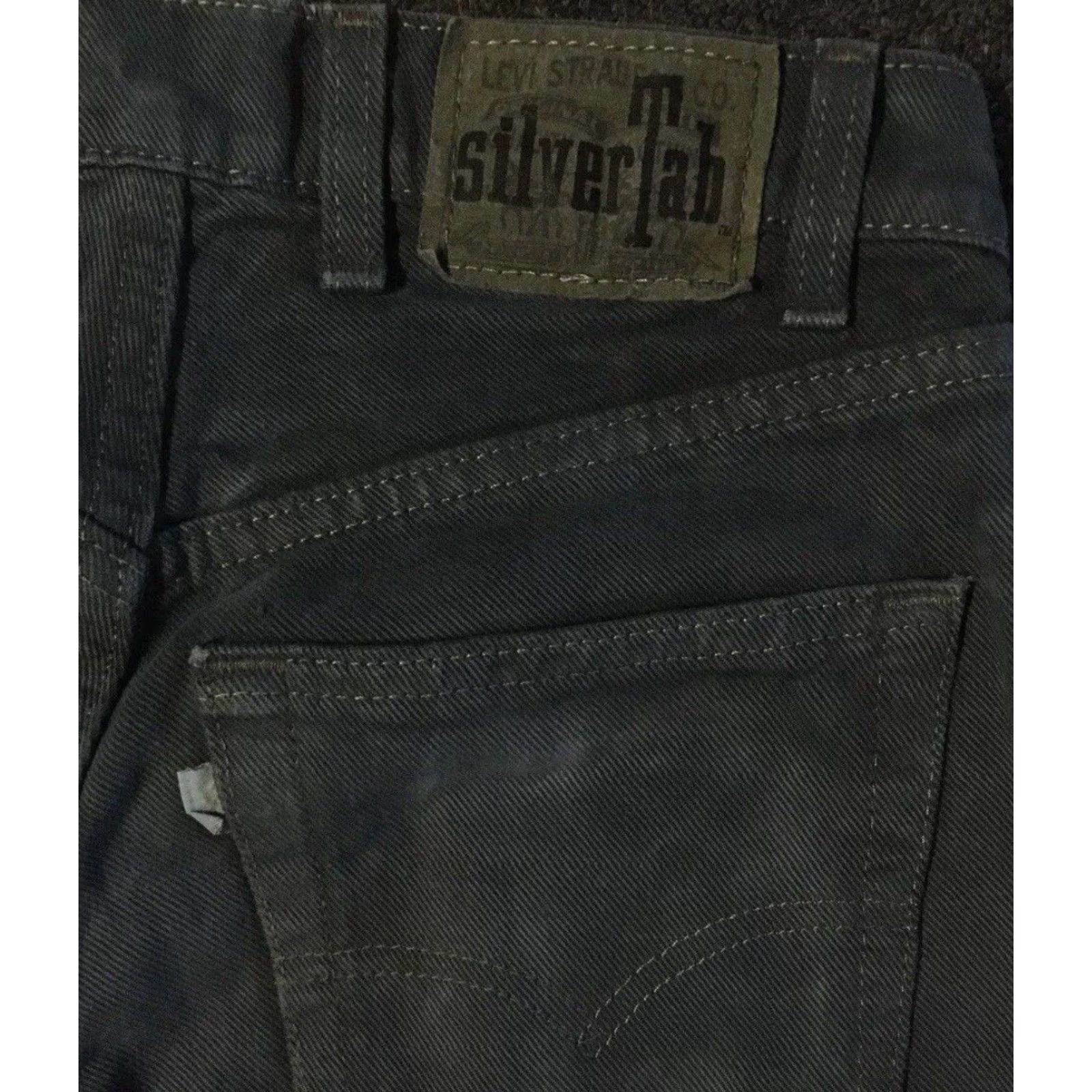 Levi's VINTAGE Levis Silvertab 90s Faded Distress Baggy Jeans 29 USA Grunge Skate Big Boy Size US 29 - 3 Thumbnail