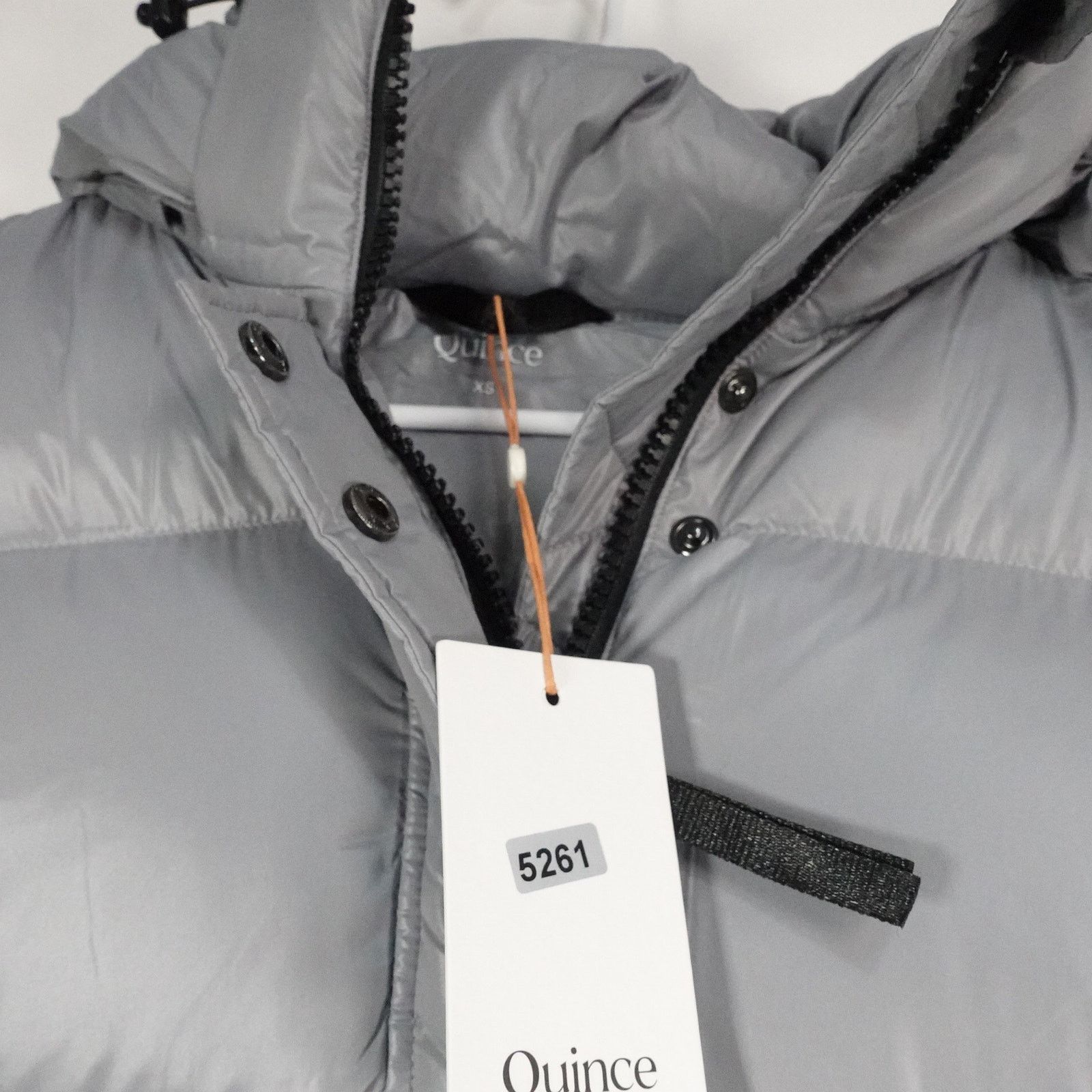 Quince Quince XS Responsible Down Long Puffer Coat Feather Gray Size XS / US 0-2 / IT 36-38 - 12 Thumbnail