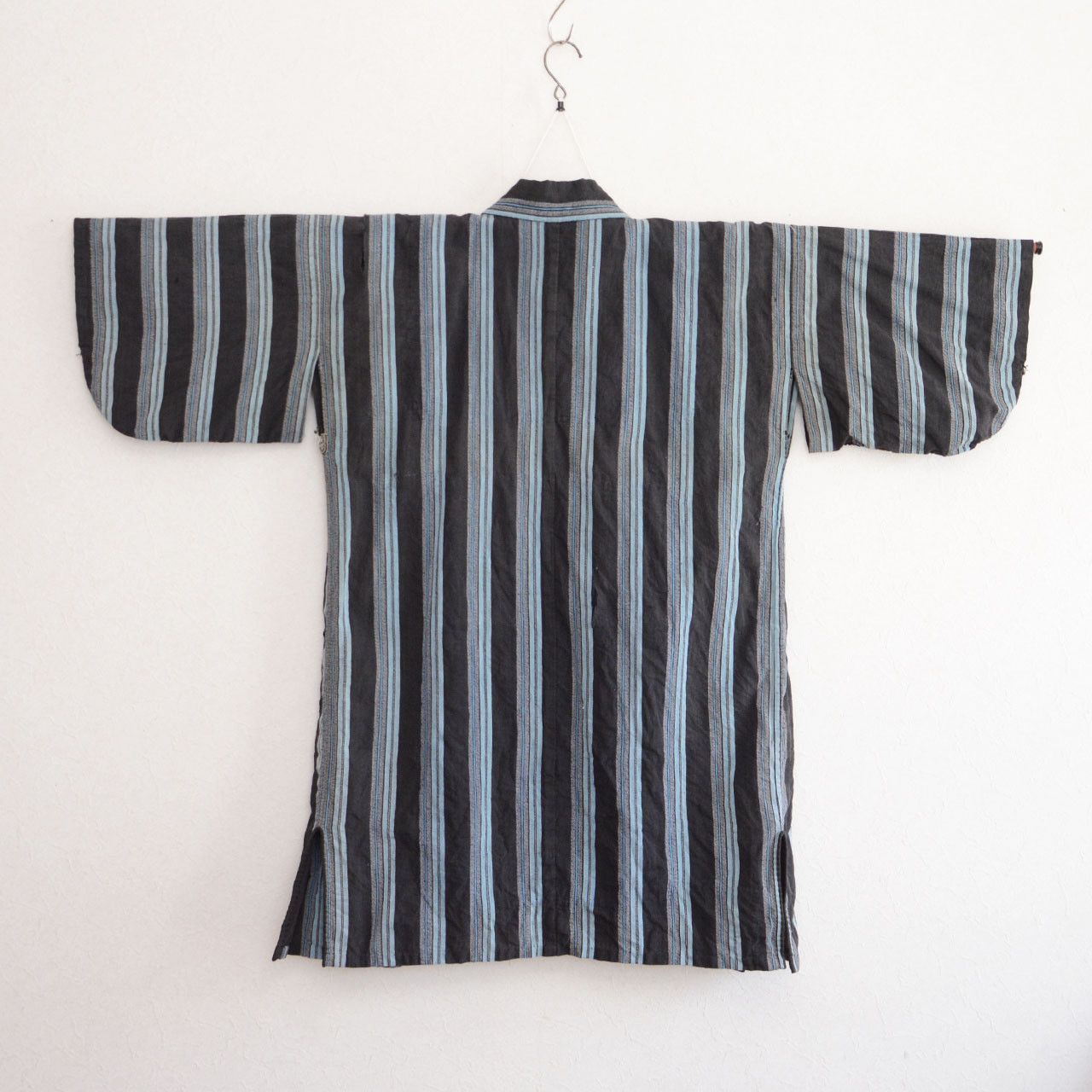 Other Noragi Jacket Vintage Japan Black Stripe Cotton Size US L / EU 52-54 / 3 - 3 Thumbnail