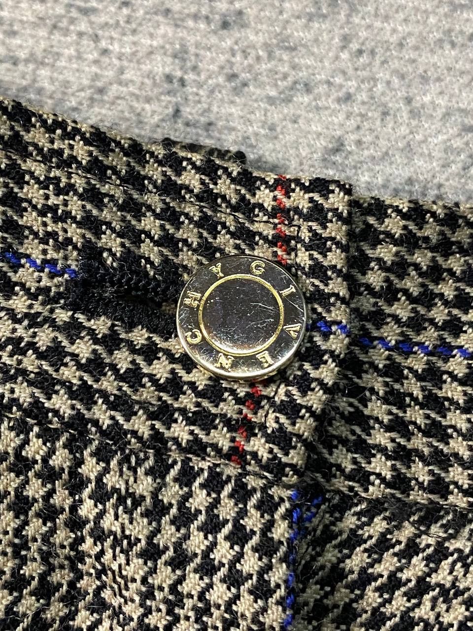 Givenchy × Vintage Vintage Givenchy Play Houndstooth High Waist Wide Leg Short Size 28" / US 6 / IT 42 - 3 Thumbnail
