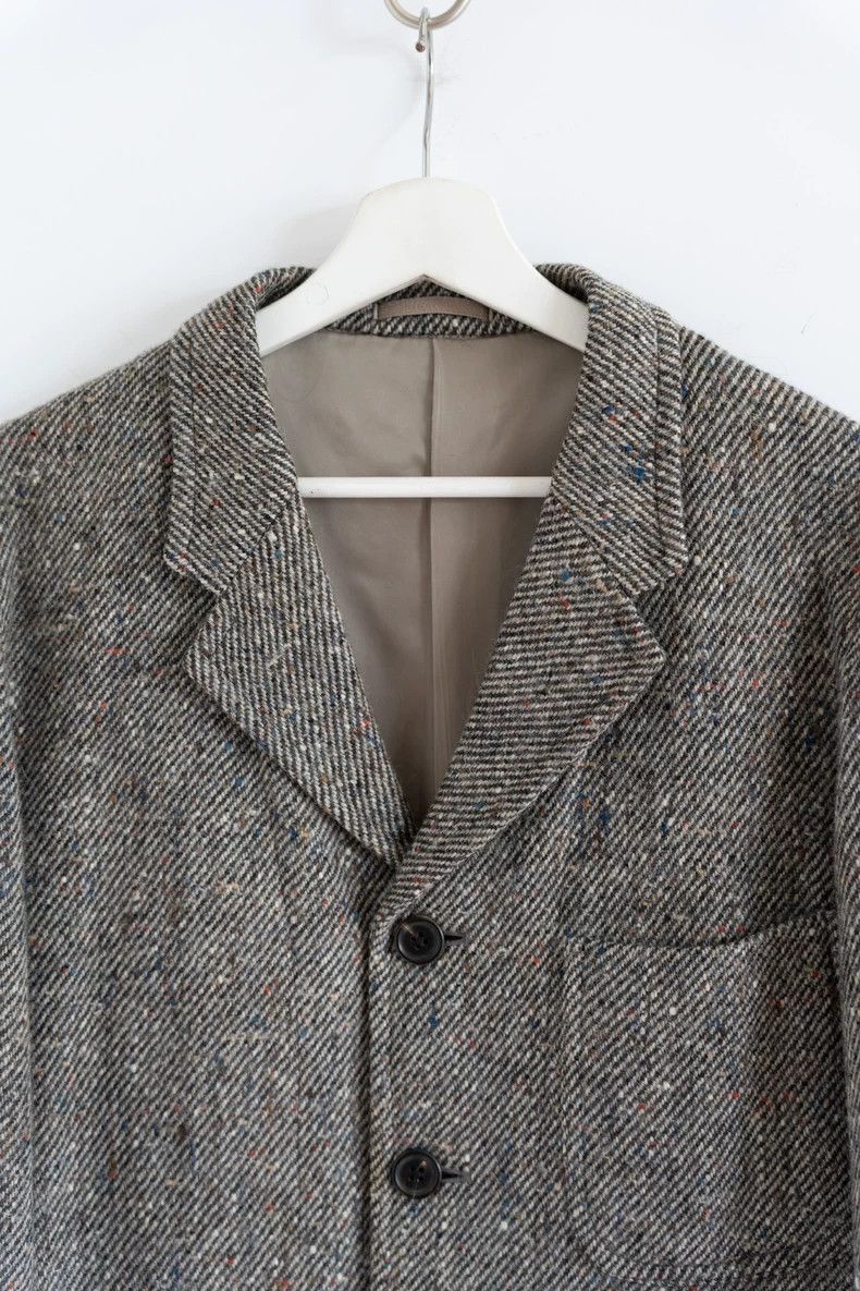 Yohji Yamamoto Yohji Yamamoto size m 90s Mottled Tweed blazer Size 36R - 3 Thumbnail