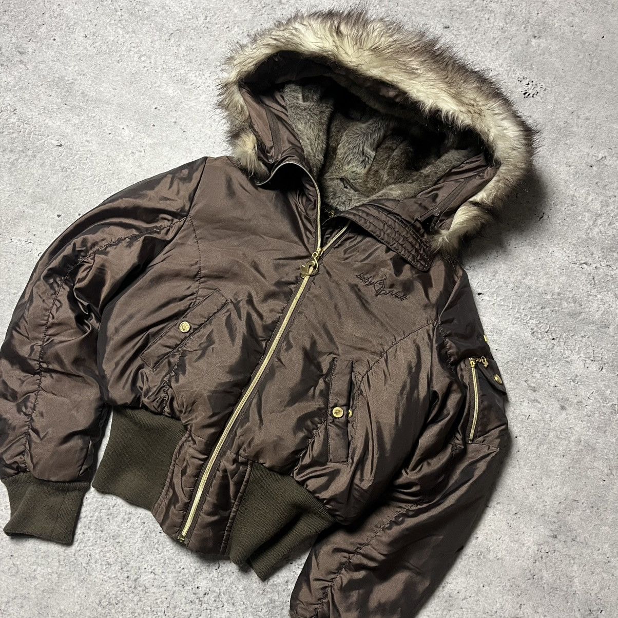 Other Vintage avant garde baby phat fur bomber jacket S y2k 00s Size S / US 4 / IT 40 - 3 Thumbnail