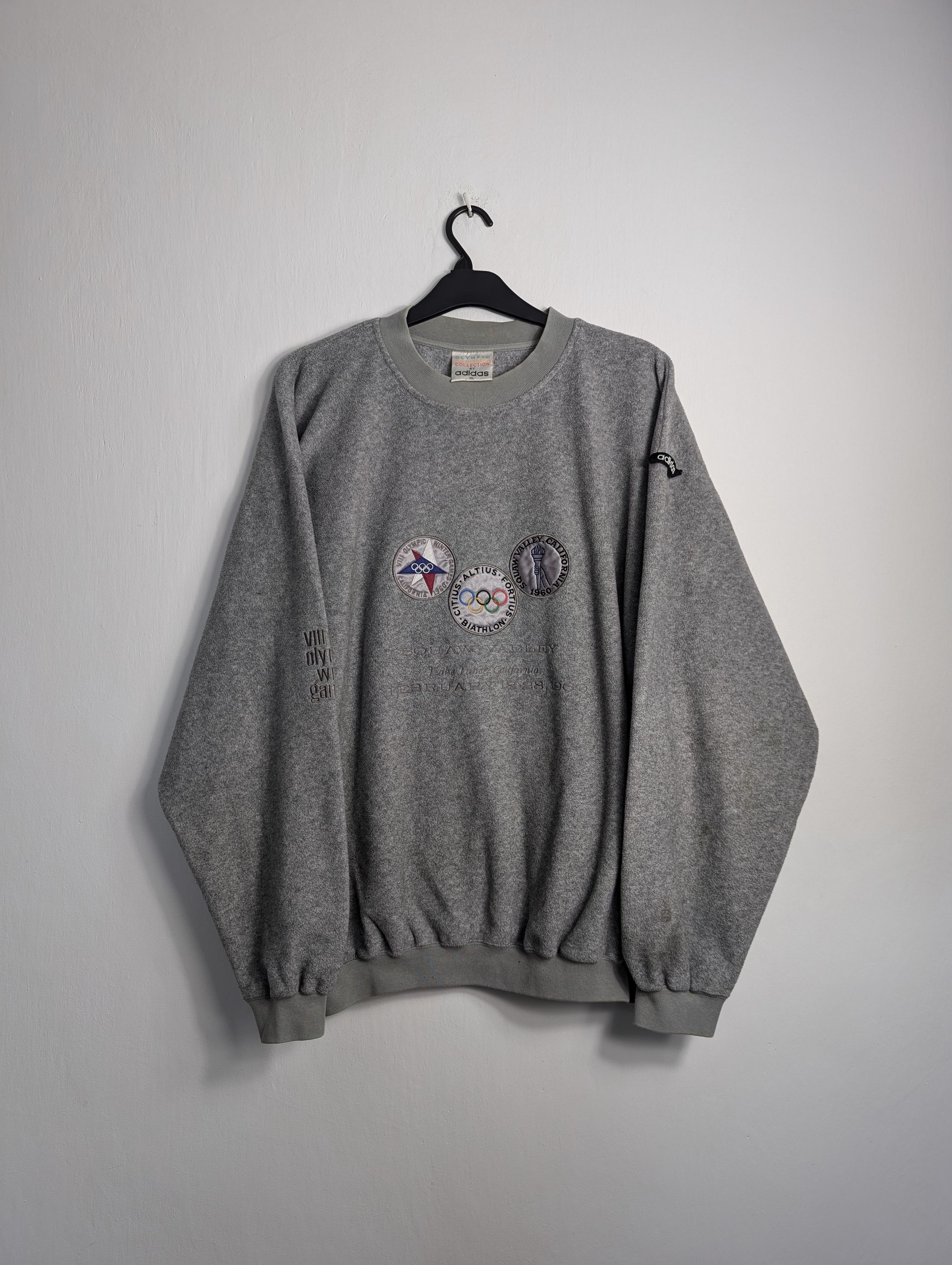 Adidas Vintage Adidas Olympic Centennial Sweatshirt Boxy Retro XL Size US XL / EU 56 / 4 - 1 Thumbnail