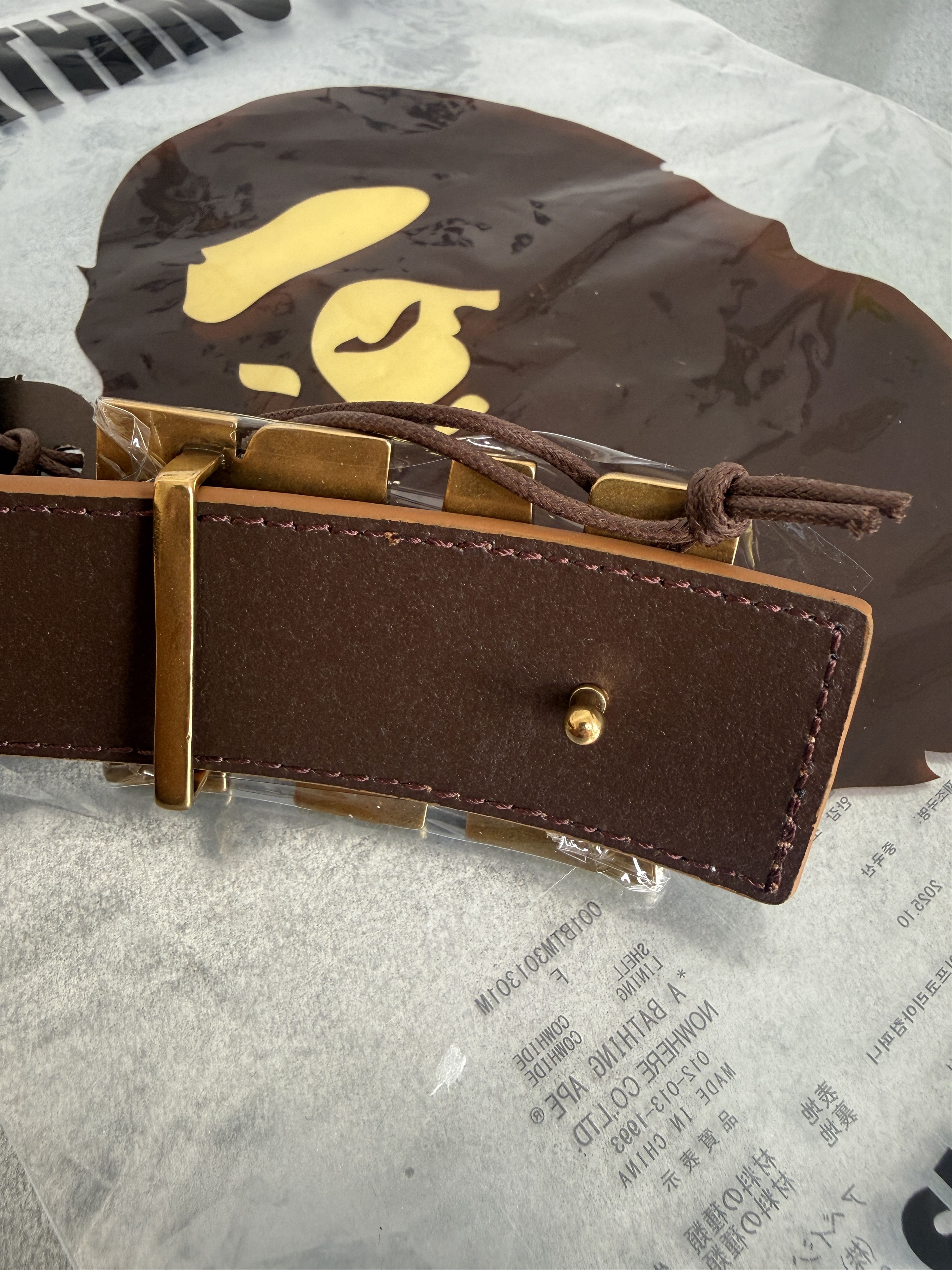 Bape BAPE REVERSIBLE LEATHER BELT Size ONE SIZE - 4 Thumbnail