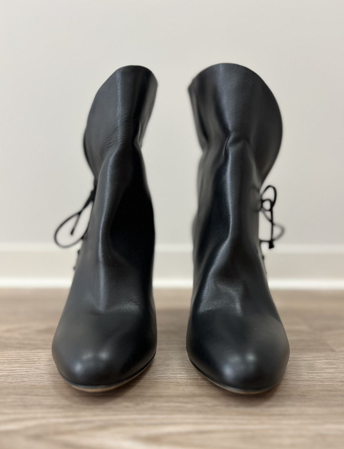 Bally Bally Switzerland Black Leather Ankle Heels Boots Size US 8 / IT 38 - 4 Thumbnail