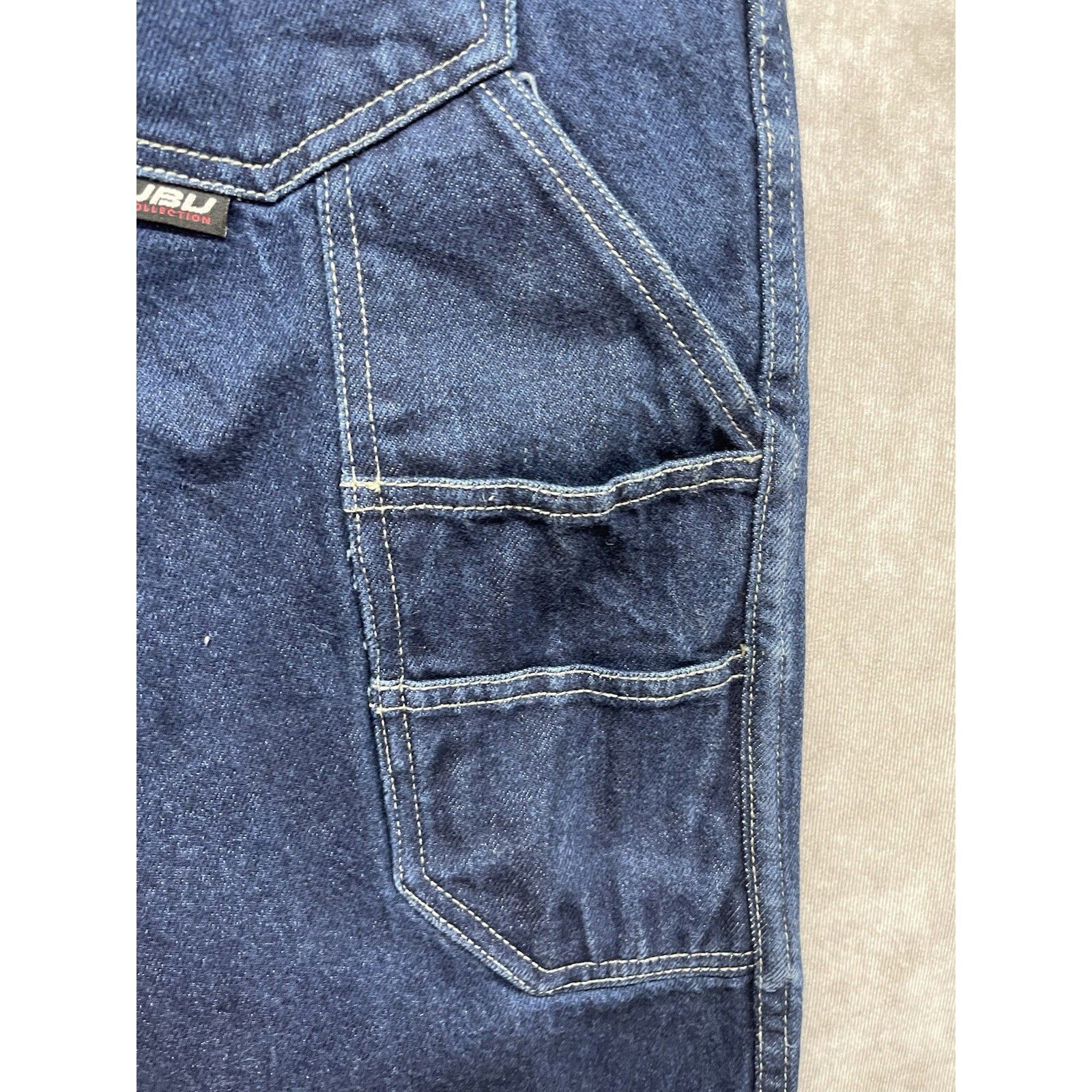 Fubu VTG Y2K Fubu Jeans Carpenter Blue Baggy Faded Hip Hop Size 3 Size US 34 / EU 50 - 4 Thumbnail