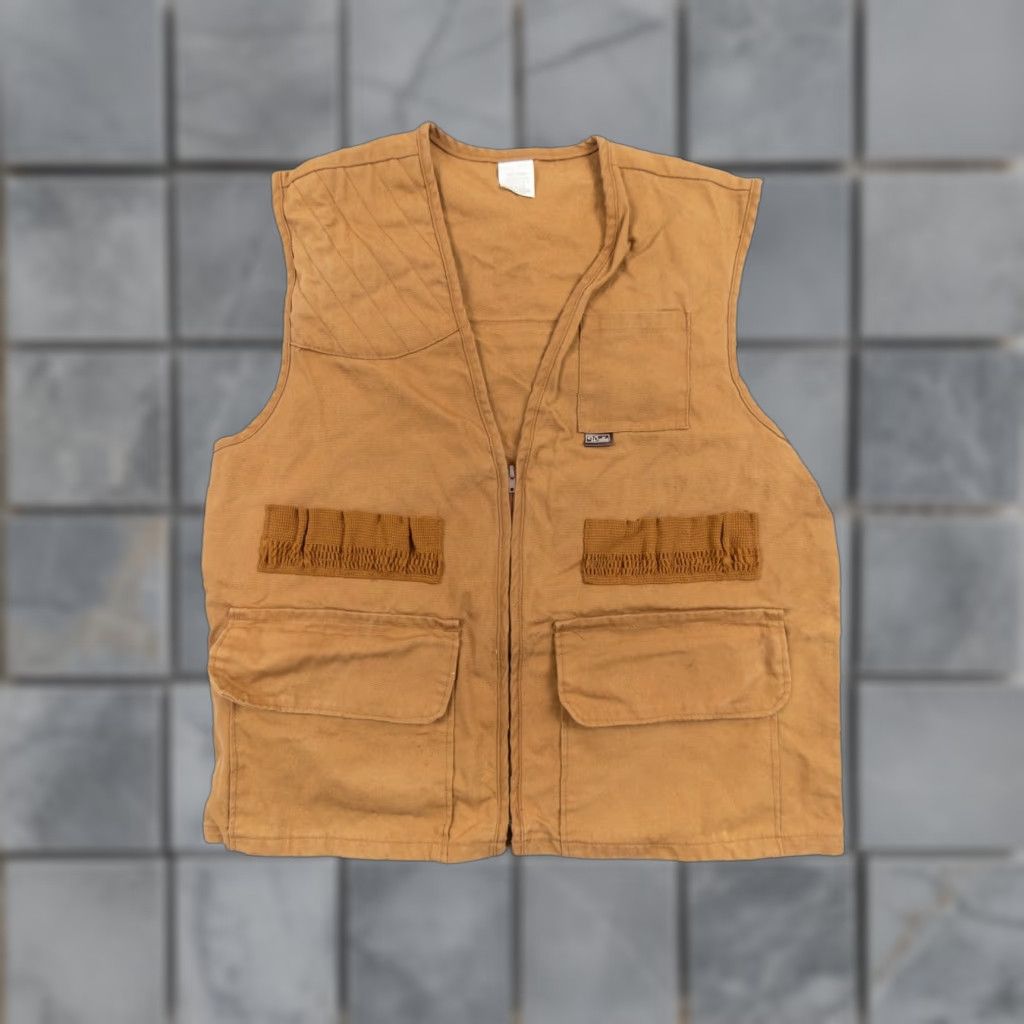 Walls VINTAGE Walls Utility Vest Mens Large Tan Full Zip Jacket Outdoor Ambulatory Marks 90s/Outdoor Wear Mens L Brown Short Description not needed Size US L / EU 52-54 / 3 - 1 Thumbnail