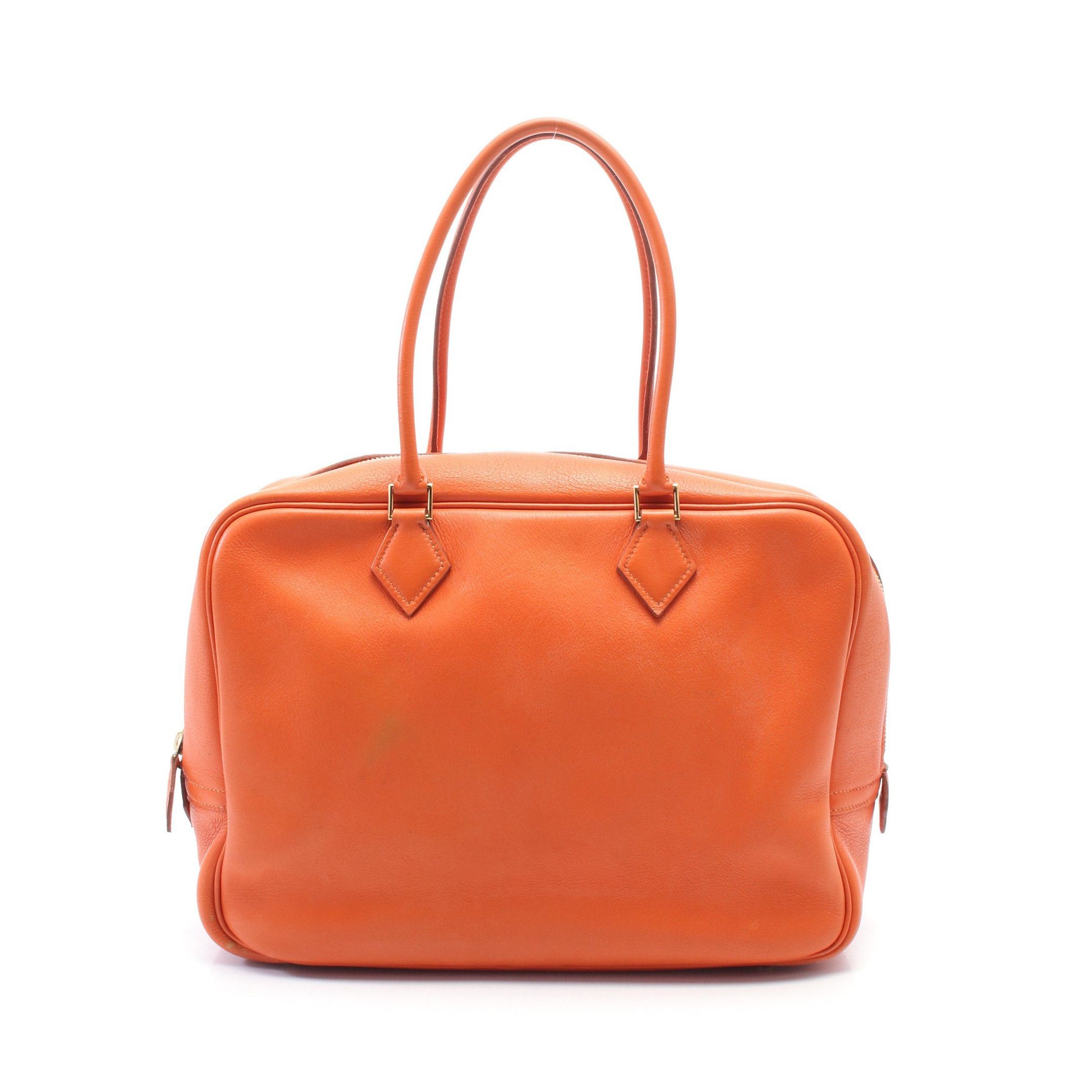 Hermes Hermes Plume 32 Handbag Vomadam Orange Gold Hardware □B Stamp (Manufactured Around 1998) Size ONE SIZE - 1 Thumbnail