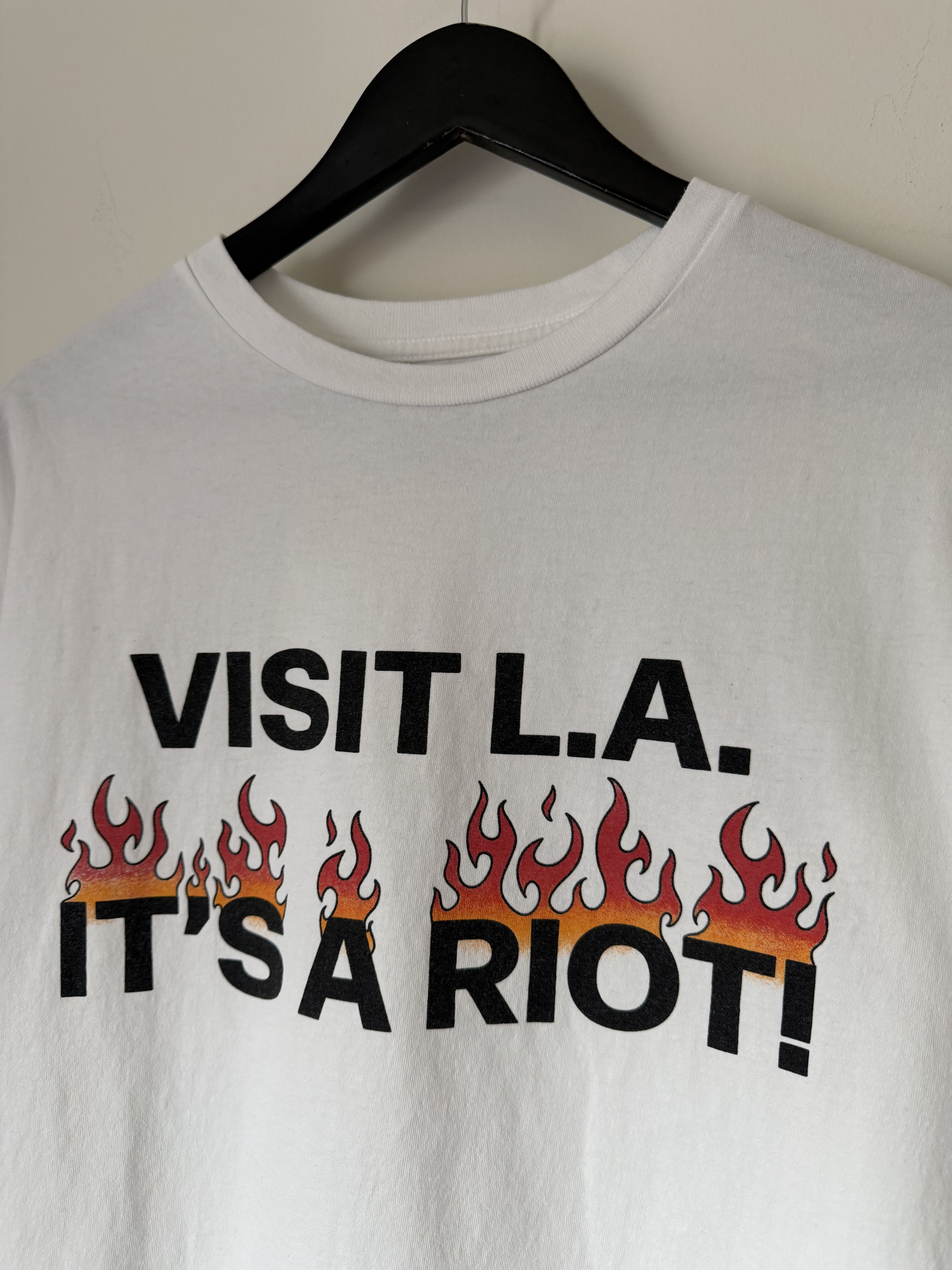 Gallery Dept. Gallery Dept. LA Riot Tee in White Size US XL / EU 56 / 4 - 2 Thumbnail