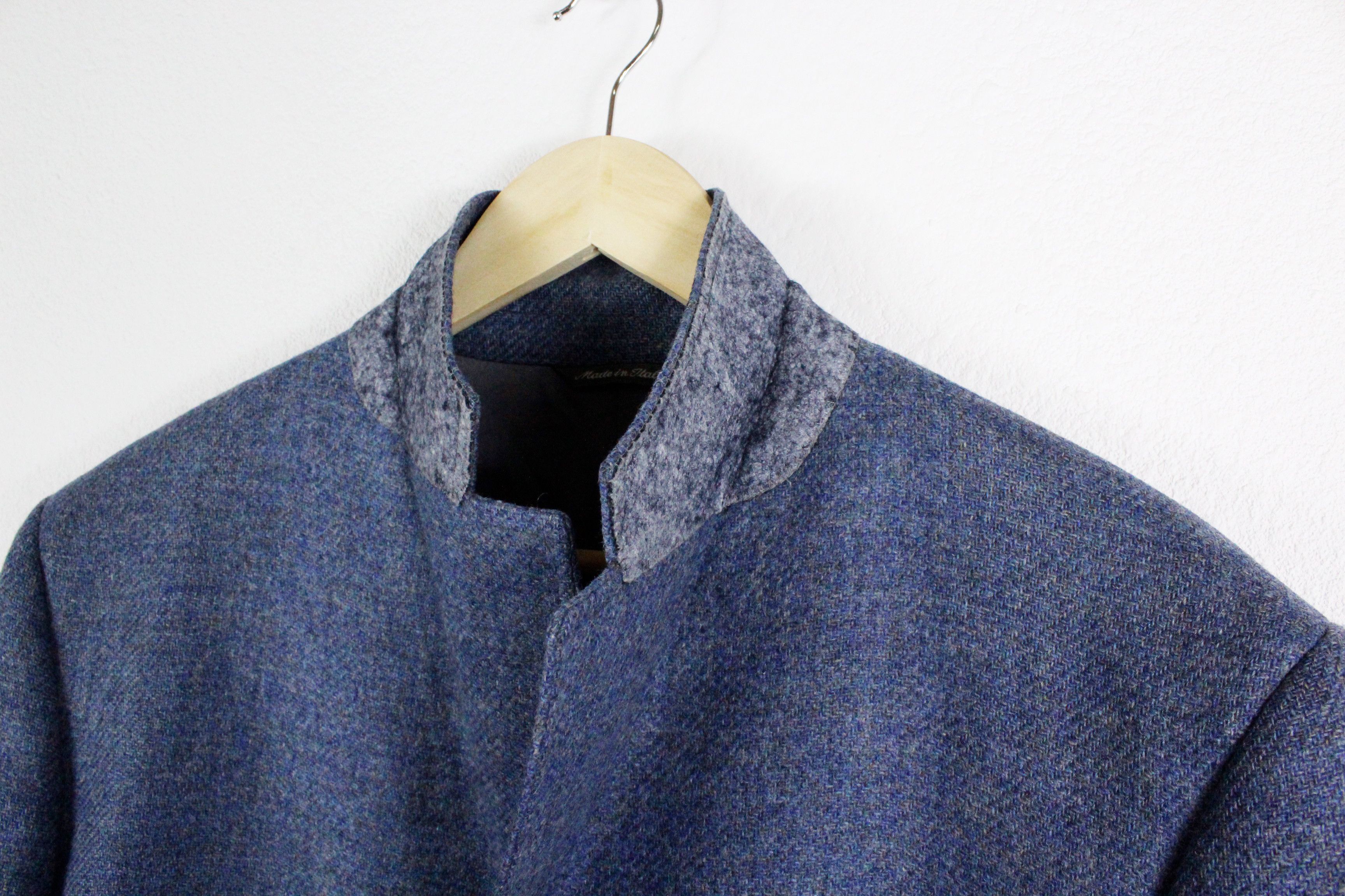 Tombolini Tombolini Modesto Bertotto Blue Tweed Blazer Jacket Size US L / EU 52-54 / 3 - 4 Thumbnail