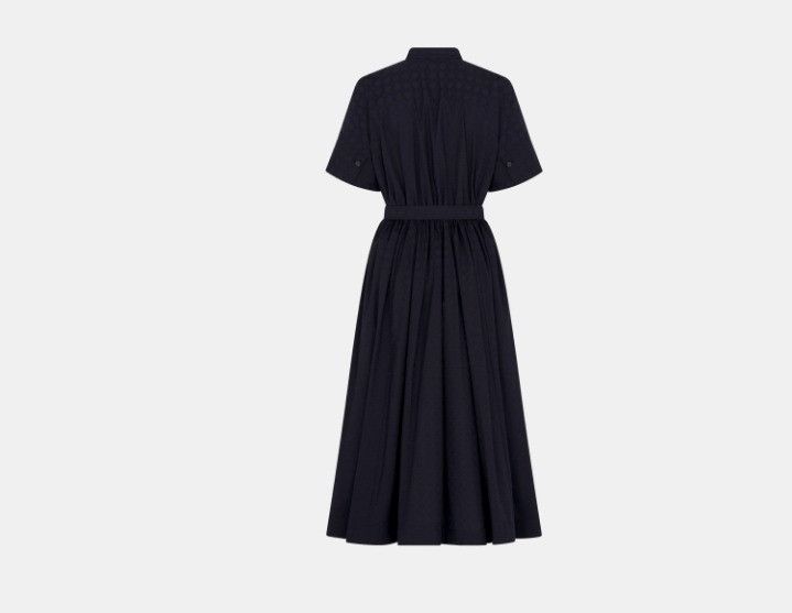 dior navy blue dress Dior Navy Polkadot Lace Slip Dress