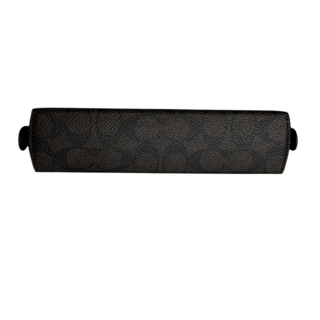 Coach Coach Pencil Case In Signature Canvas in Gold/Walnut/Black Size ONE SIZE - 6 Thumbnail