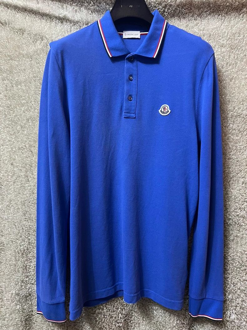 Moncler Moncler Men's Long Sleeve Polo Shirt Size US M / EU 48-50 / 2 - 1 Thumbnail