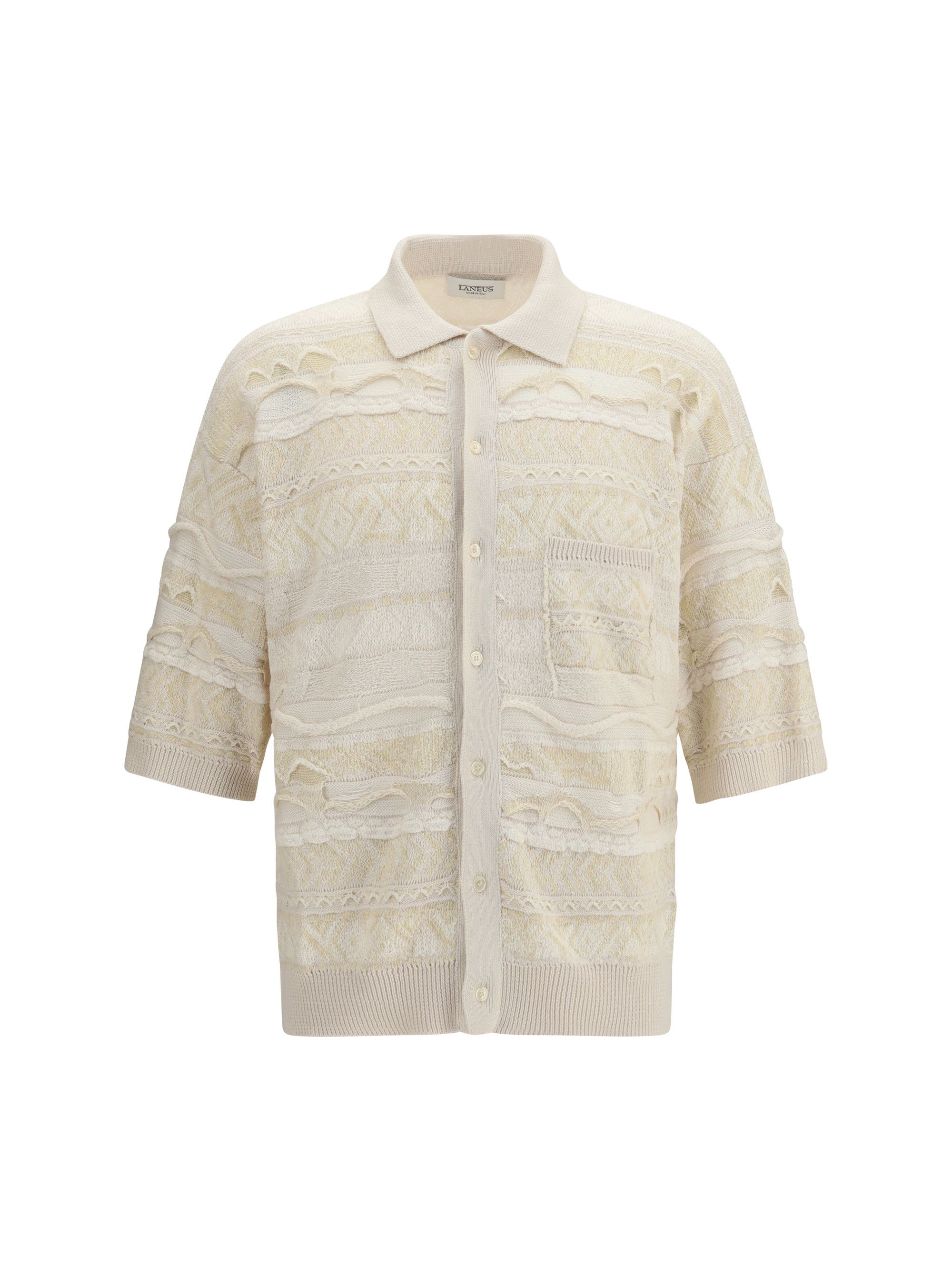 Laneus Jacquard Polo Size US L / EU 52-54 / 3 - 1 Thumbnail