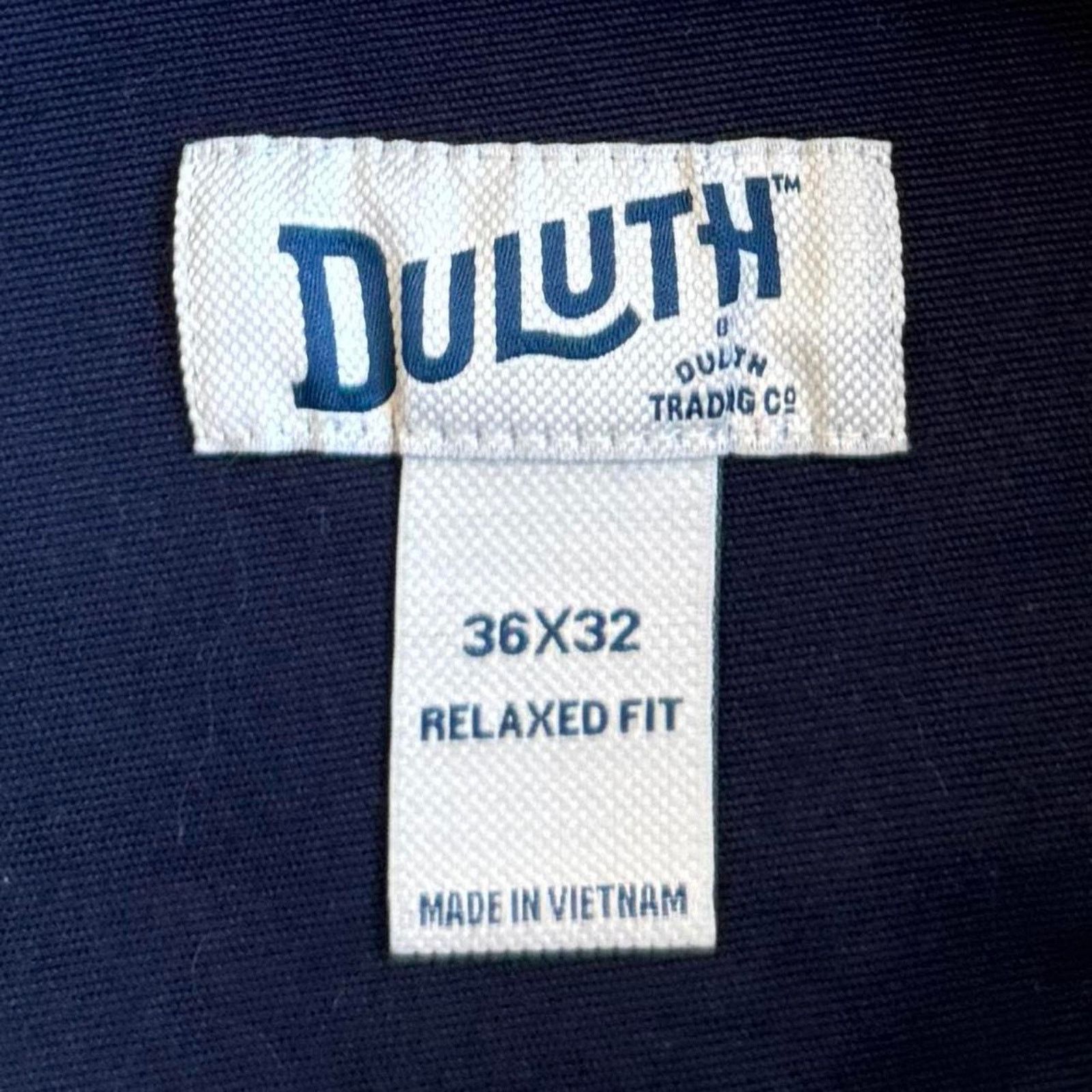 Carhartt × Duluth Trading Company × Vintage Vintage Y2K Carhartt Style Baggy Navy Blue Double Knee Pants Size US 36 / EU 52 - 3 Thumbnail