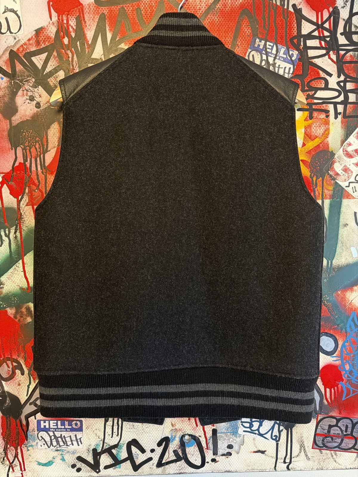 The Brooklyn Circus The Brooklyn Circus Varsity Vest Leather Wool Luxury Size US M / EU 48-50 / 2 - 2 Thumbnail