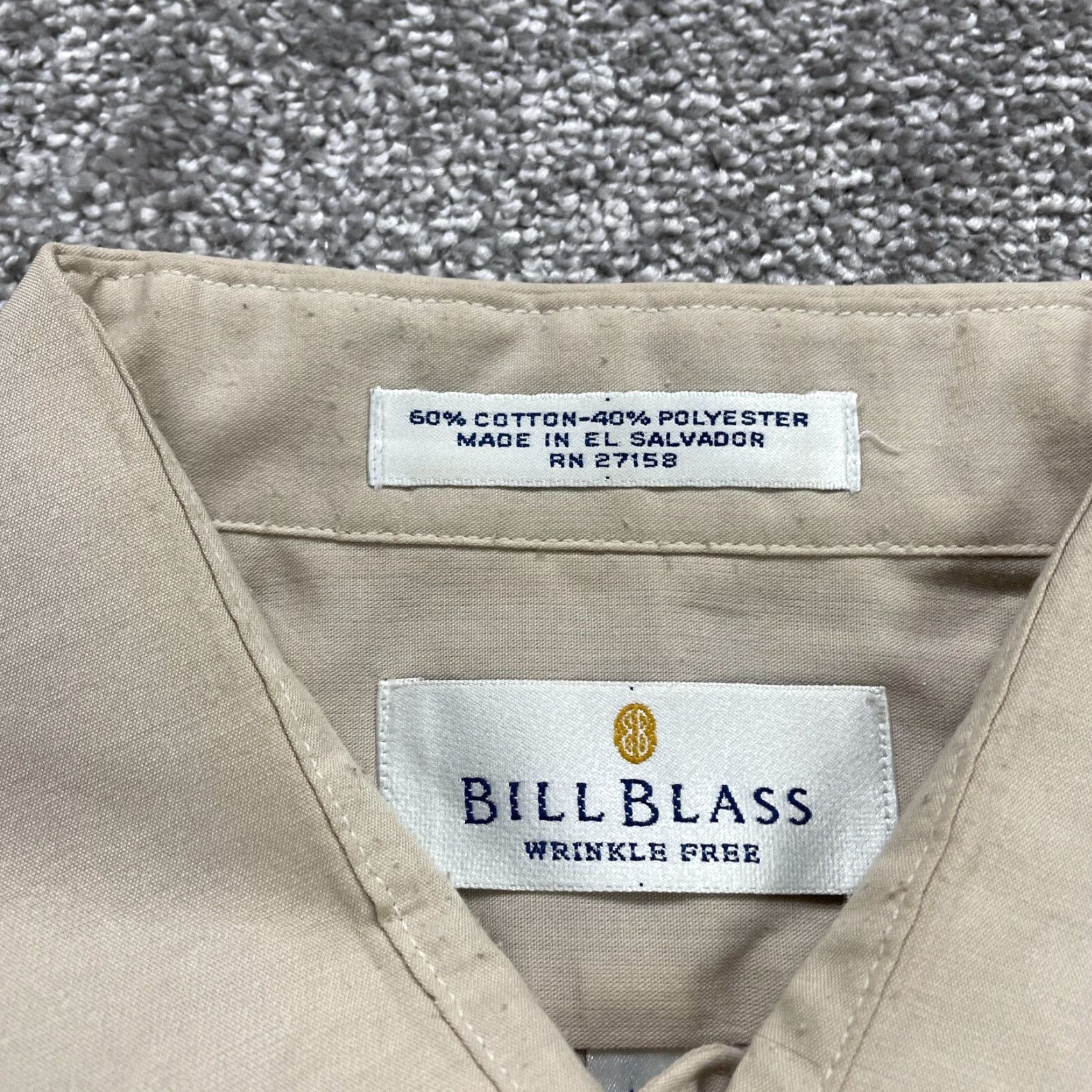 Bill Blass Bill Blass Dress Shirt Women Brown Long Sleeve Button-Up Regular Fit 16 34/35 Easy Care Business Size XXS / US 00 / IT 34 - 4 Thumbnail