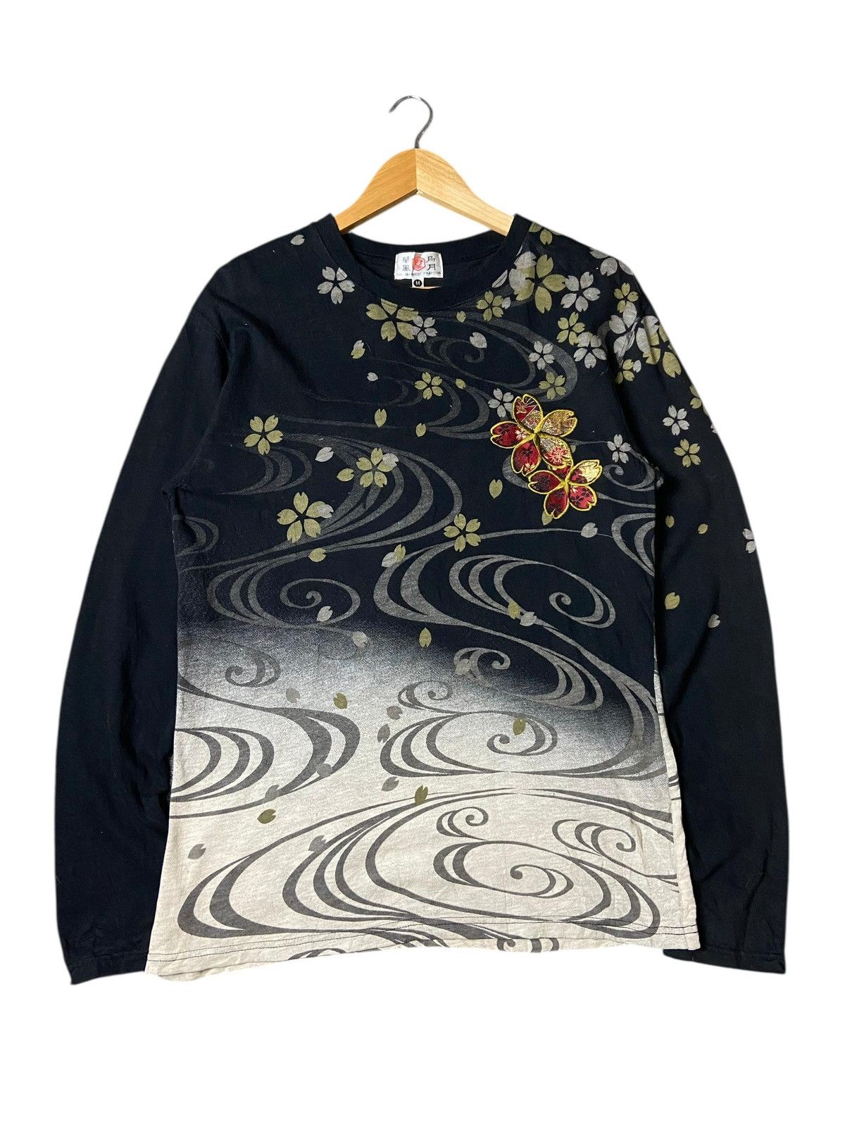 If Six Was Nine × Japanese Brand × Vintage Japanese Brand Embroidered Geisha Long Sleeve Shirt (124) Size US M / EU 48-50 / 2 - 2 Thumbnail