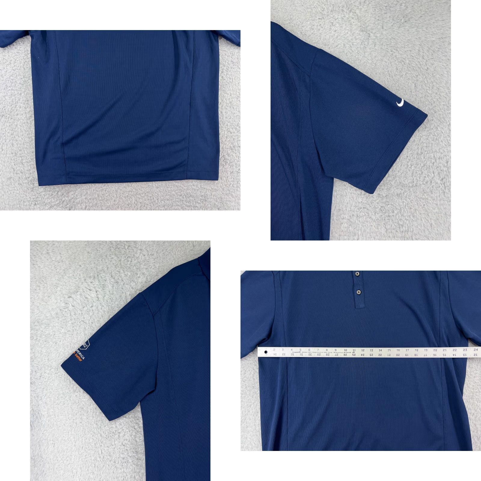 Nike Nike Polo Shirt Mens XL Blue Golf Polo Nike Dri-Fit Golf Shirt Slim 100% Polyester Light Weight Casual Sports Shirt Mens XL Blue Nike Size US XL / EU 56 / 4 - 8 Thumbnail