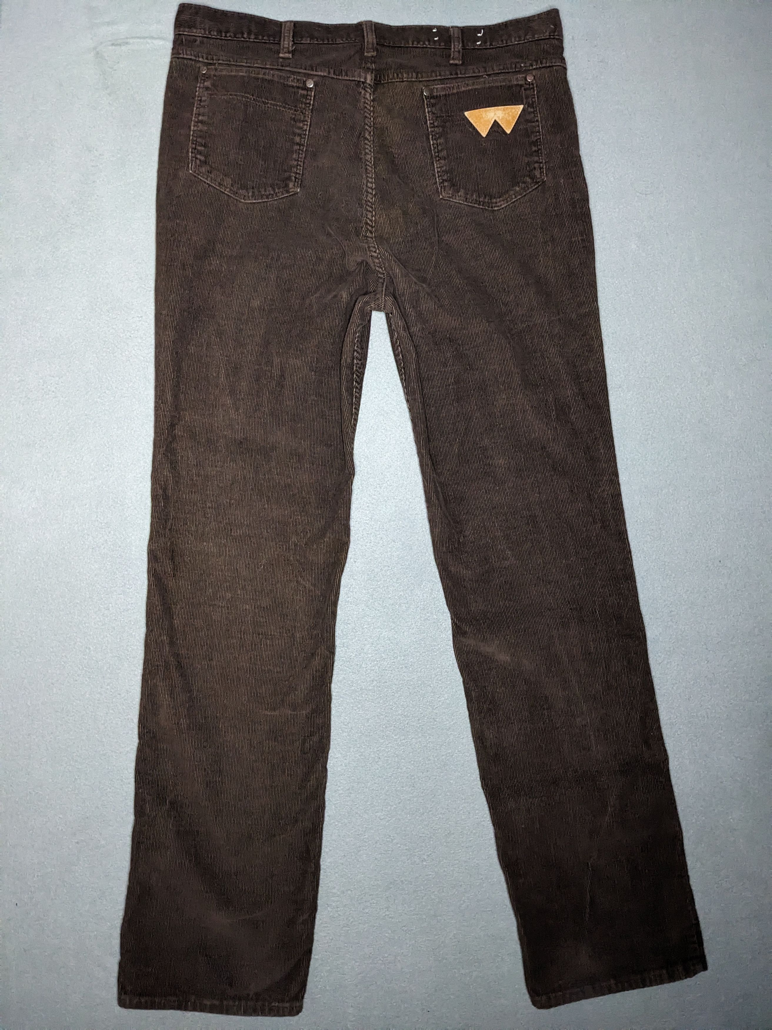 Wrangler VTG 80s Wrangler Corduroy Pants 40x35 Western Leather Logo Size US 40 / EU 56 - 1 Thumbnail