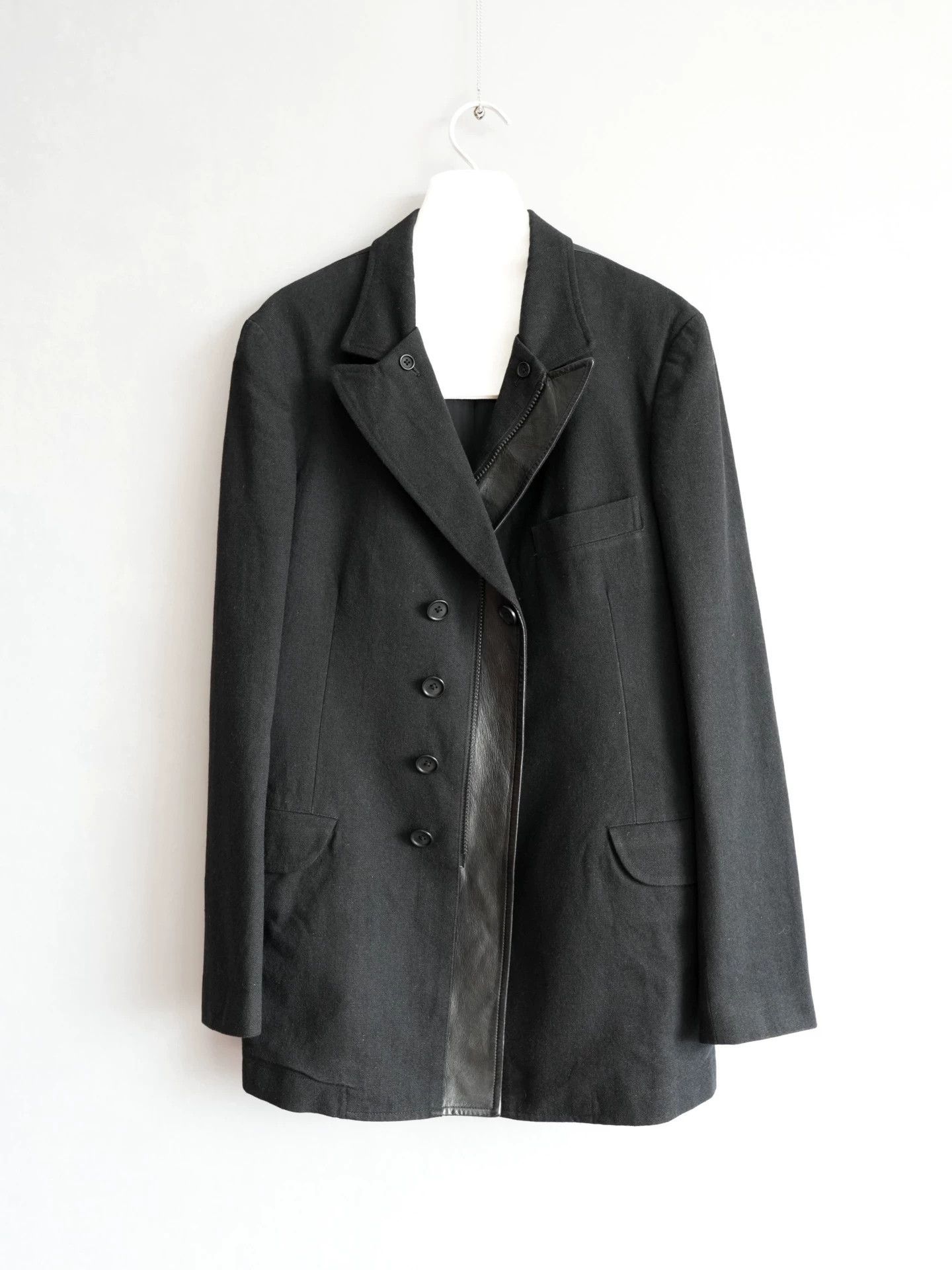 Yohji Yamamoto Yohji Yamamoto 13AW Colorblock Leather Zip Runway Jacket Size US M / EU 48-50 / 2 - 1 Thumbnail