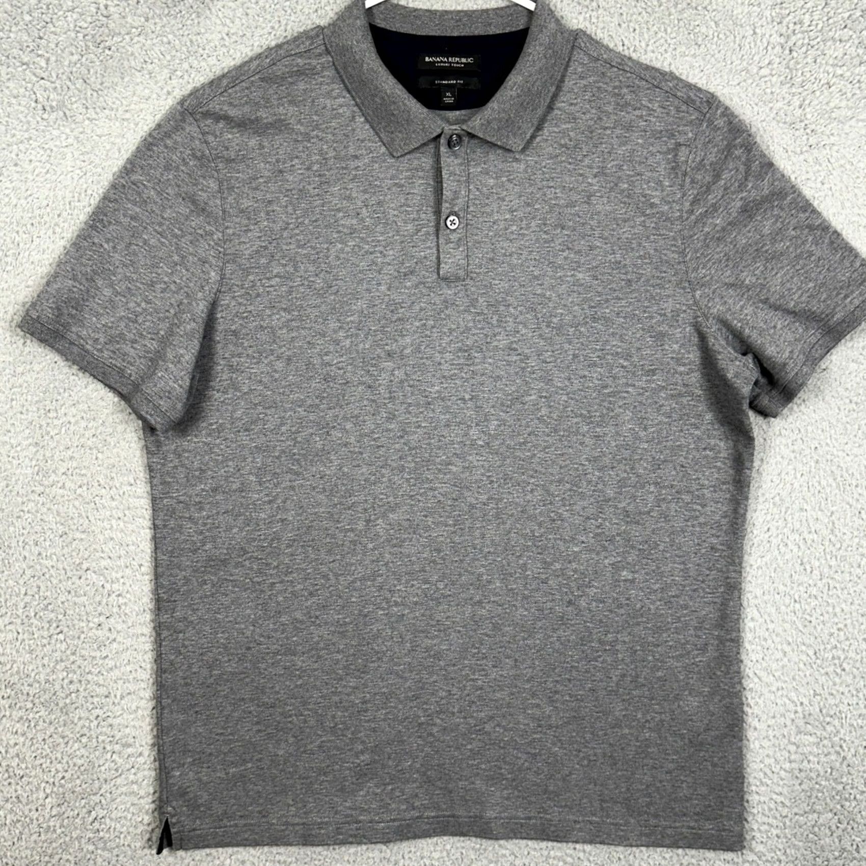 Banana Republic Banana Republic Luxury Touch Polo Shirt Adult Men XL Standard Fit Gray Rugby EUC Size US XL / EU 56 / 4 - 3 Thumbnail