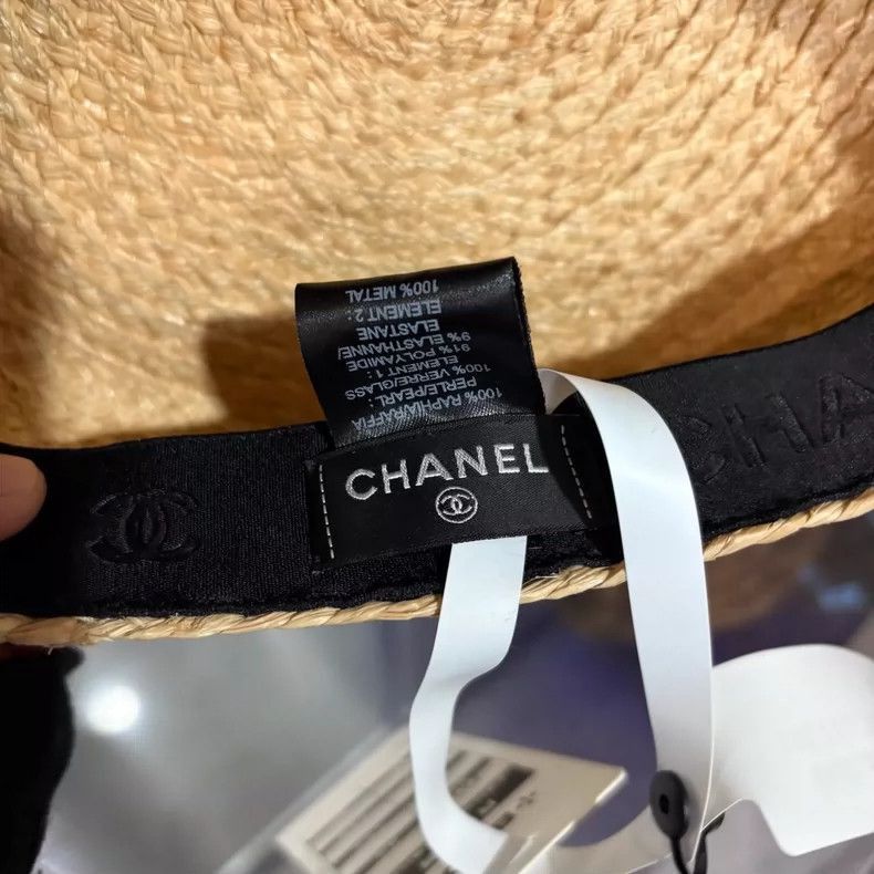 Chanel Chanel Pearl Woven Cap Size M -2505 Size ONE SIZE - 2 Thumbnail