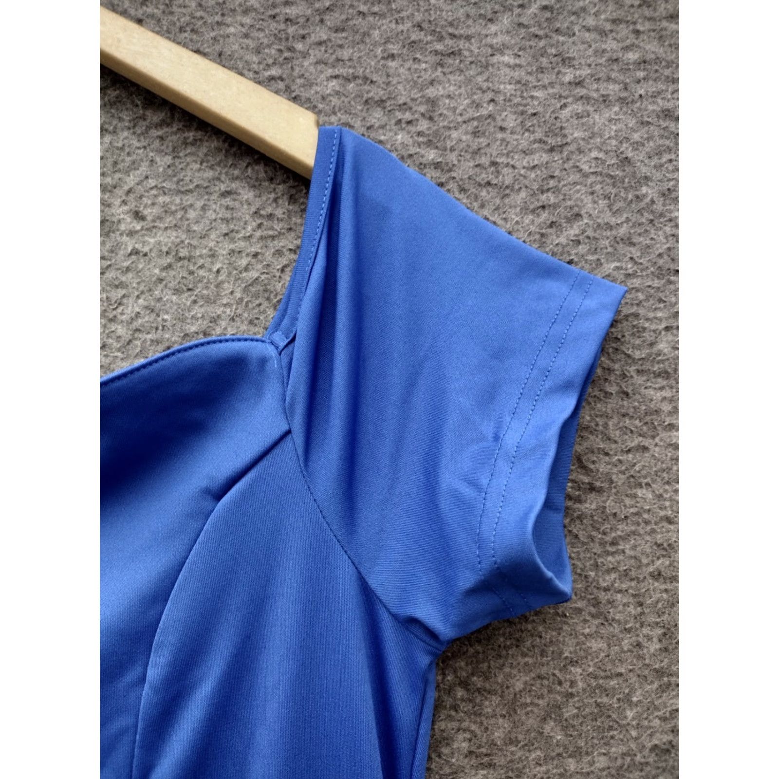 Vintage Royal Blue Off the Shoulder Bridesmaids Women's Dress 2XL Size 2X Plus Blue Off the shoulder Bridesmaids Dress Womens Royal Blue 2XL Mens? Size XXL / US 16-18 / IT 52-54 - 5 Thumbnail